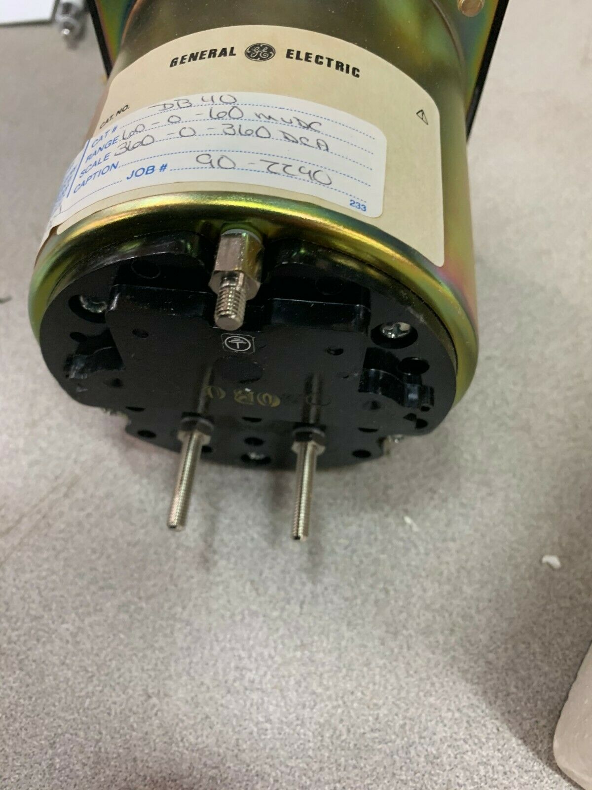 NEW NO BOX GE 360-0-360 DCA METER DB40