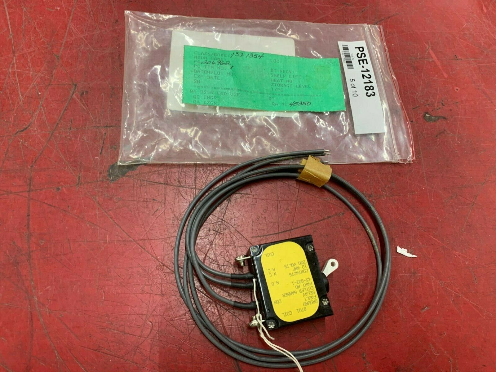 NEW NO BOXCUTLER HAMMER GROUND FAULT RELAY 45-822-1