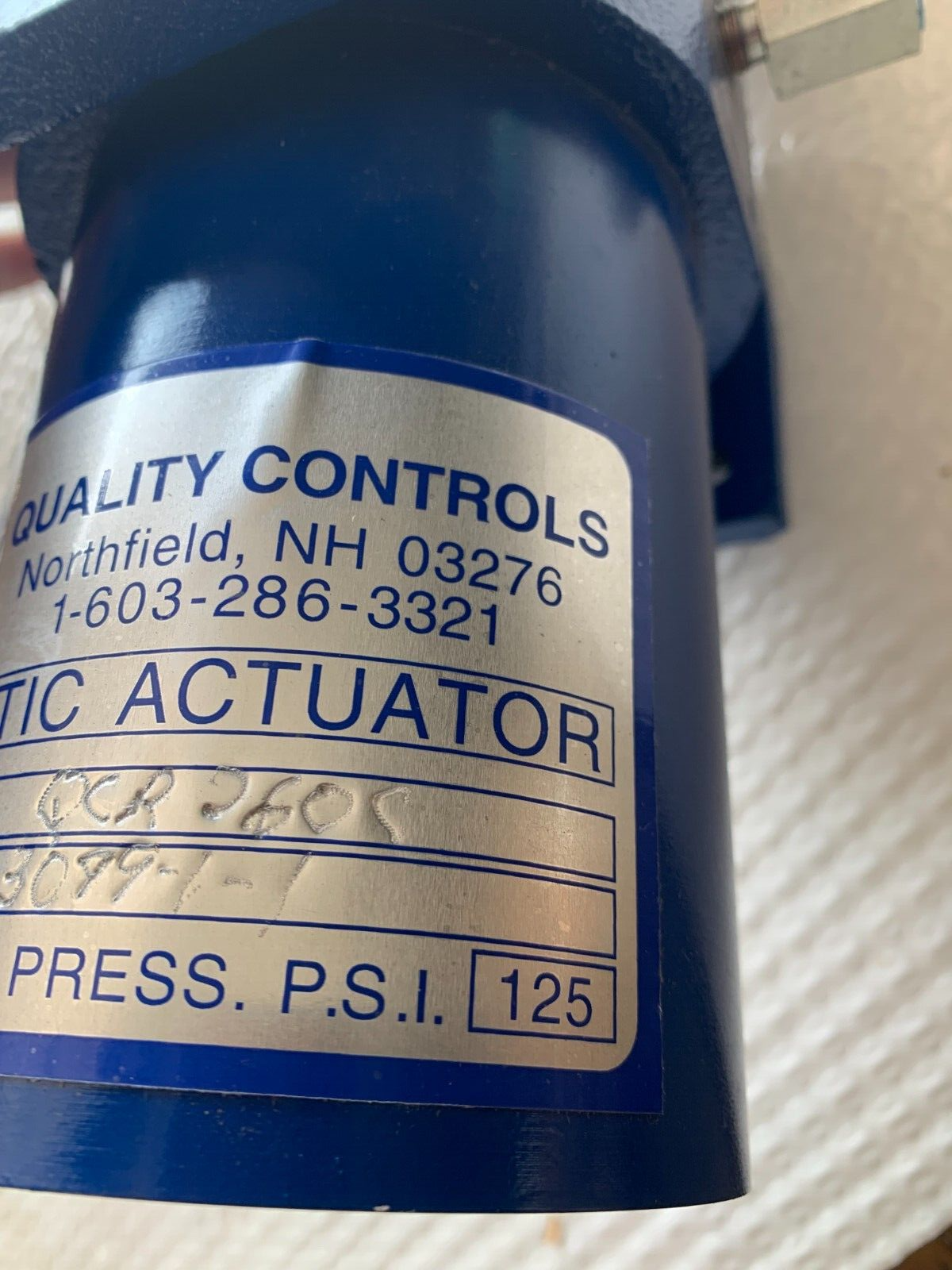 NEW NO BOX QCI PNEUMATIC ACTUATOR QCR 260C