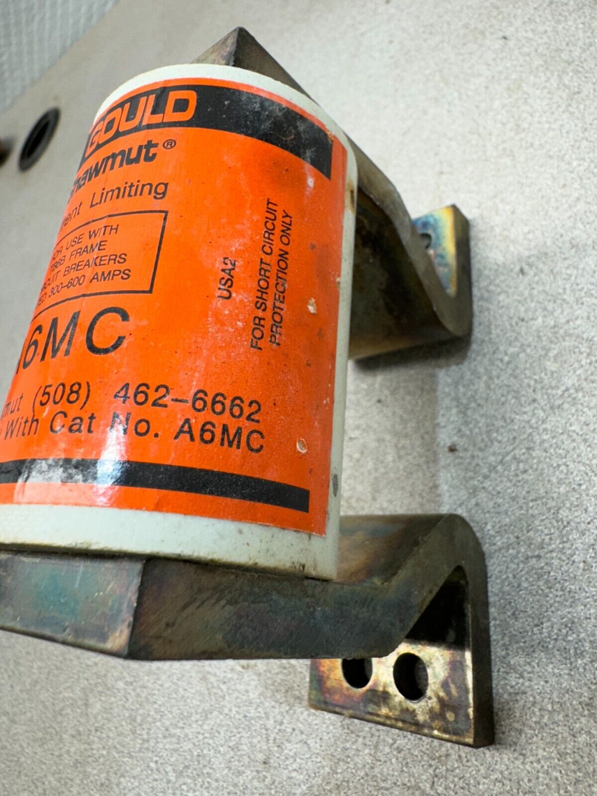 NEW OLD STOCK GOULD SHAWMUT FUSE FOR TB6B BREAKERS 300-600AMP A6MC