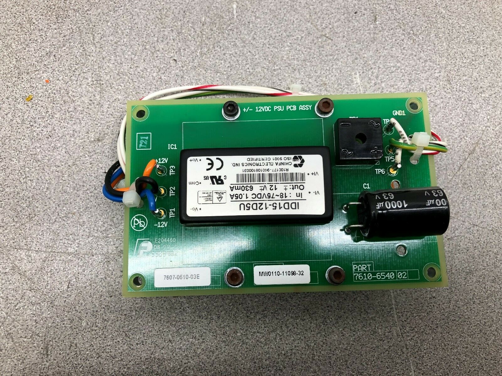 NEW NO BOX QUADTECH POWER SUPPLY CIRCUIT BOARD 7607-0510-03E