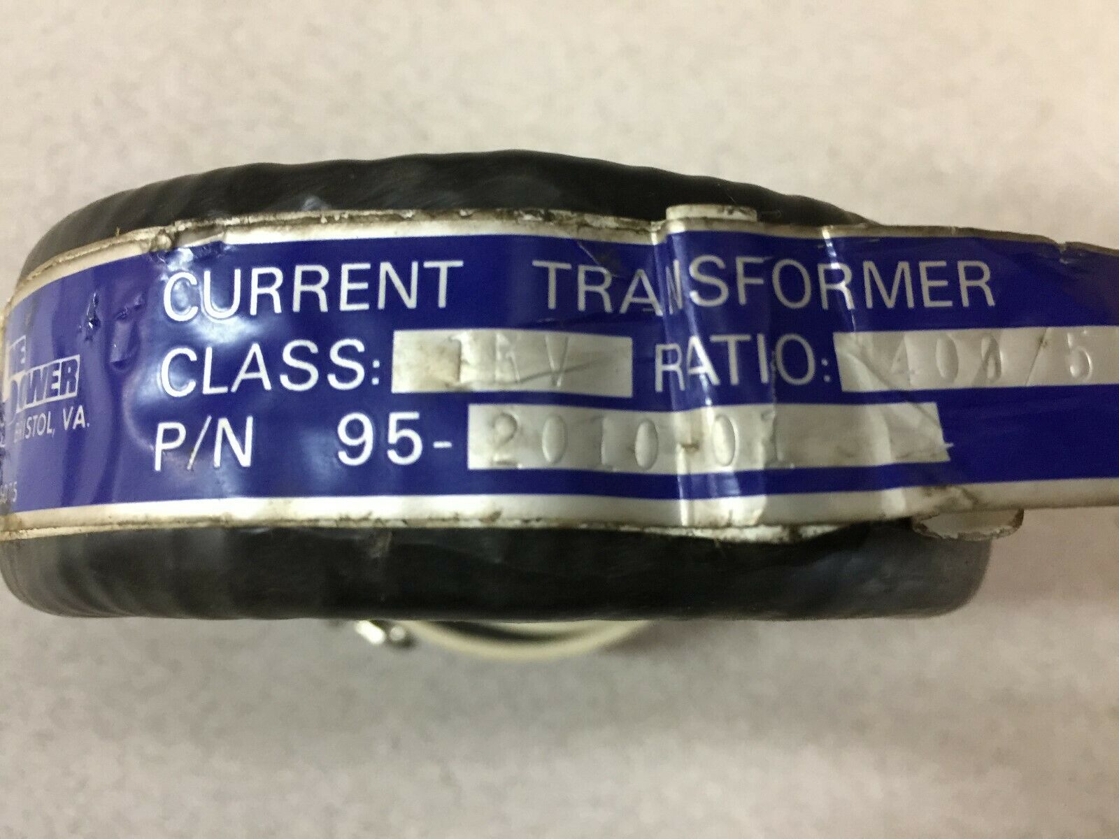 NEW NO BOX LINE POWER 1KV 400/5 CURRENT TRANSFORMER 95-2010-01