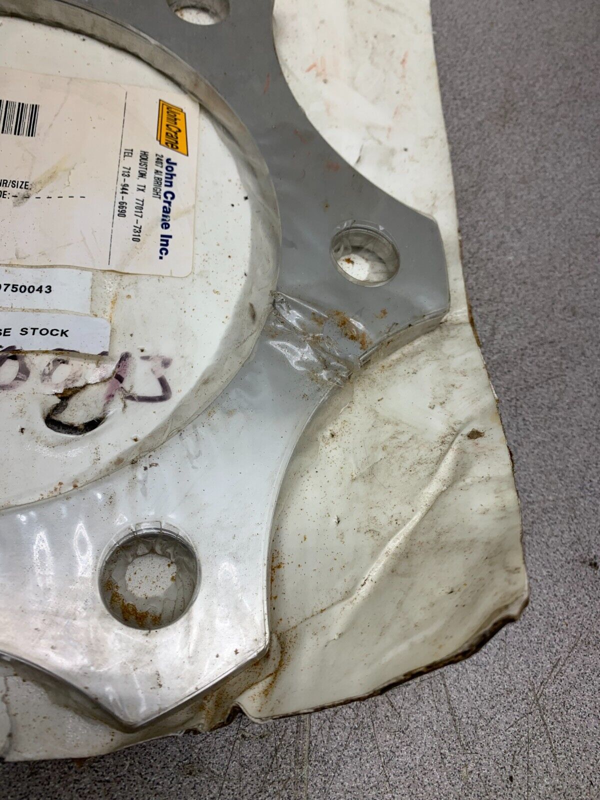 NEW IN PACKAGE JOHN CRANE MEMBRANE 312105600150 MAT: 0453 DRAW: 31210560