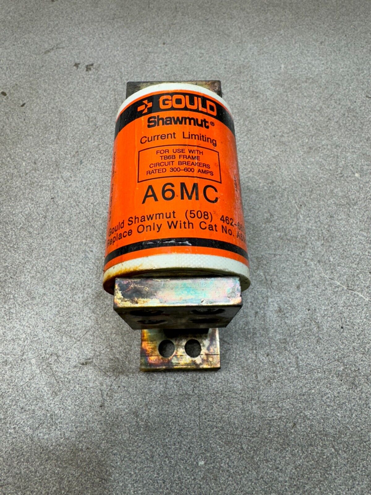 NEW OLD STOCK GOULD SHAWMUT FUSE FOR TB6B BREAKERS 300-600AMP A6MC