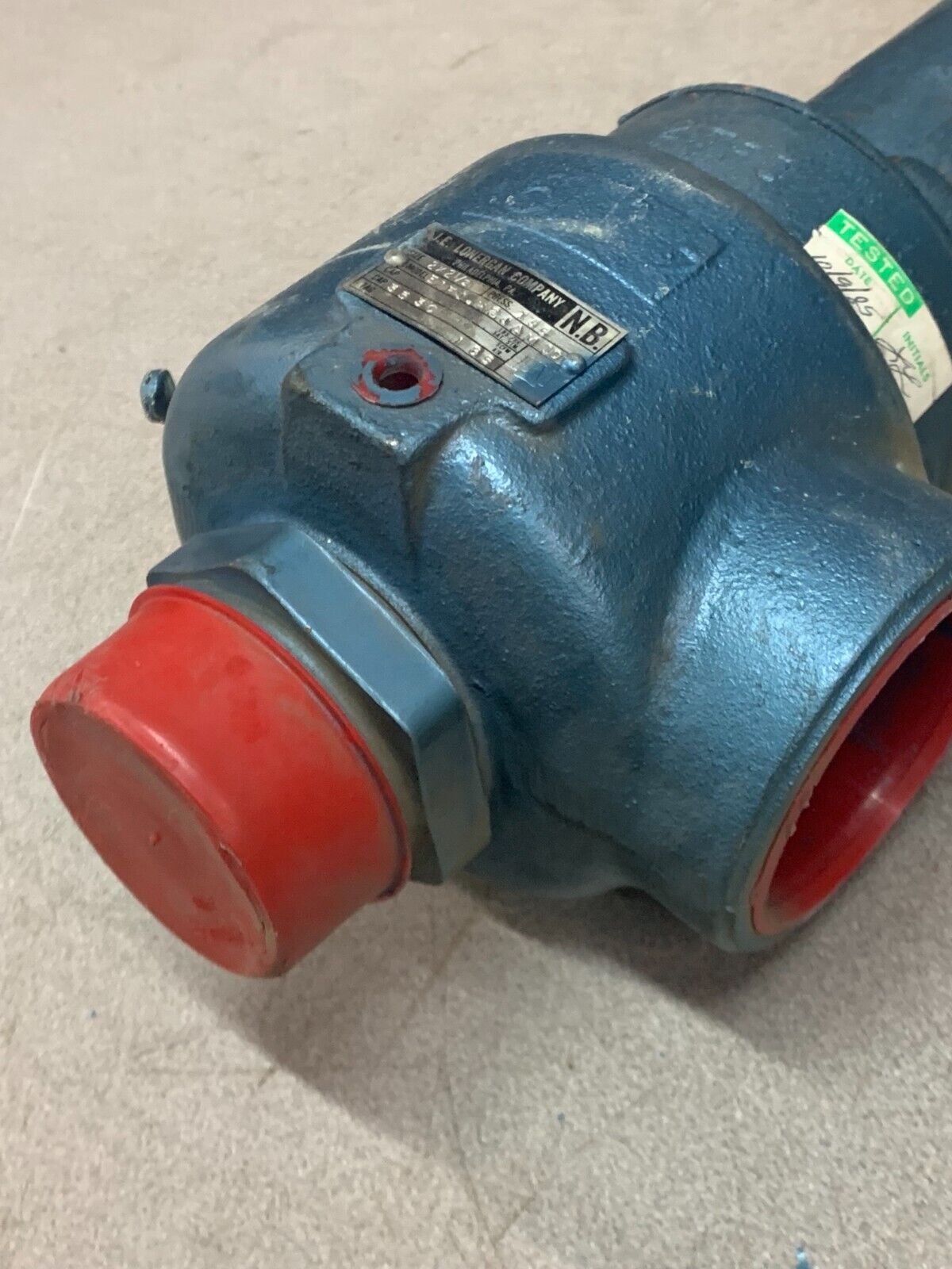 NEW J.E. LONERGAN 2x2-1/2" SET PRESS. 135 RELIEF VALVE EIFJ-H2JAM 10