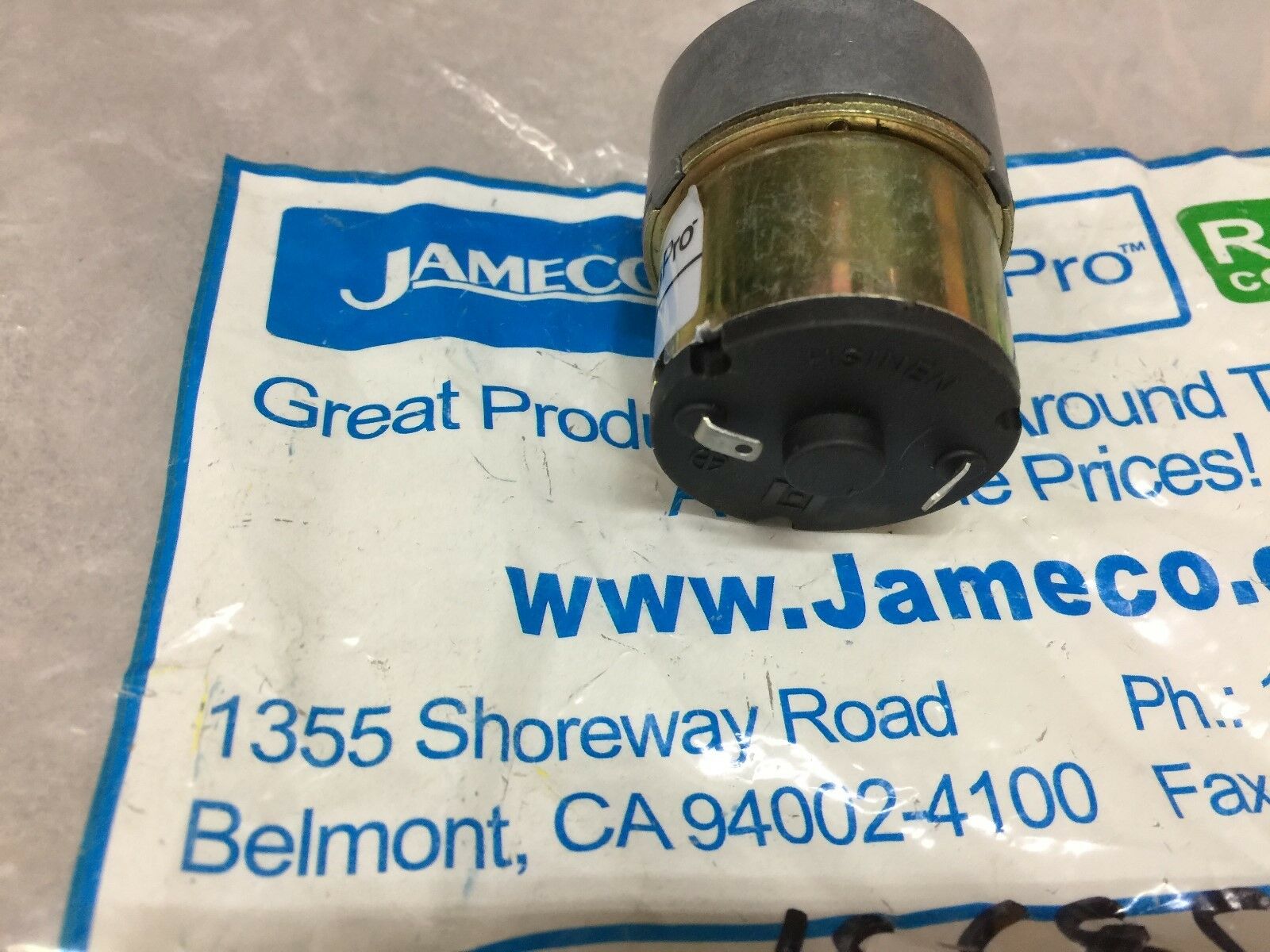 NEW NO BOX JAMECO RELLAPRO GEAR MOTOR 155854
