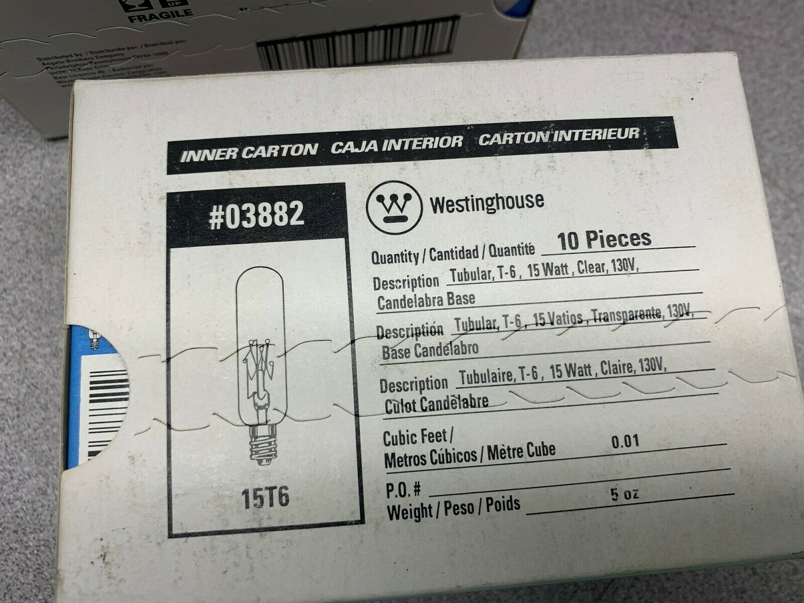 LOT OF 46 NEW IN BOX WESTINGHOUSE TUBULAR 15T6