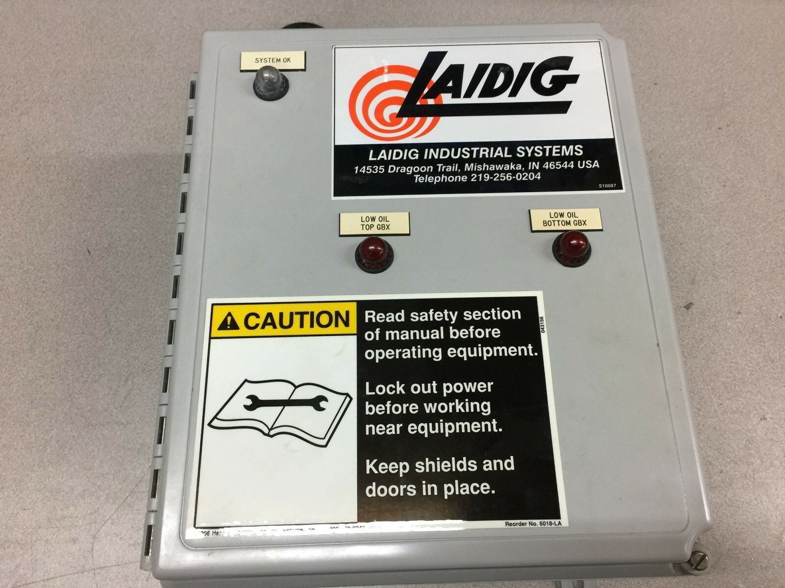 NEW NO BOX LADIG IND.CONTROL BOX R3001P 54092.00