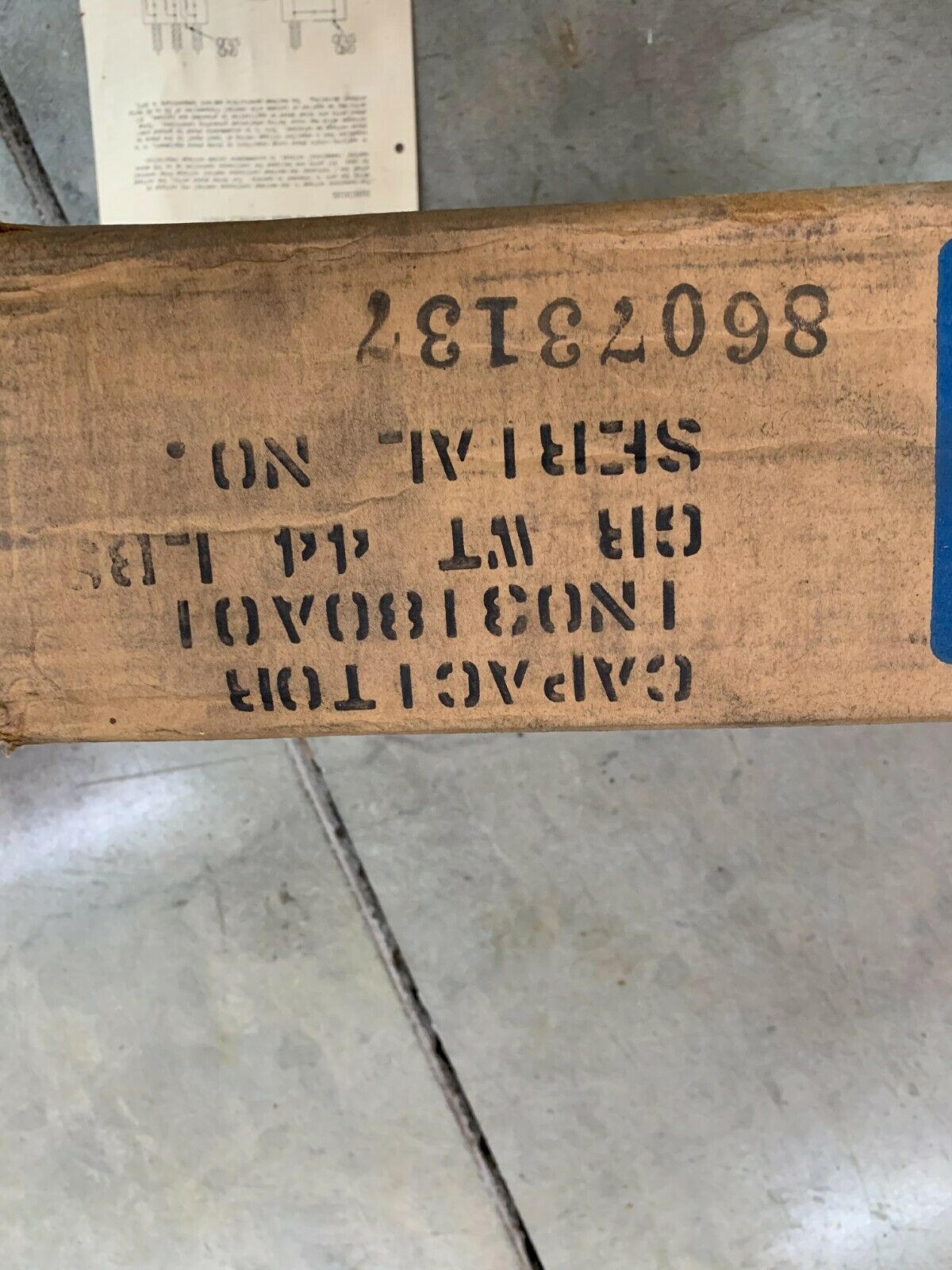 NEW WESTINGHOUSE CAPACITOR 1N03180A01