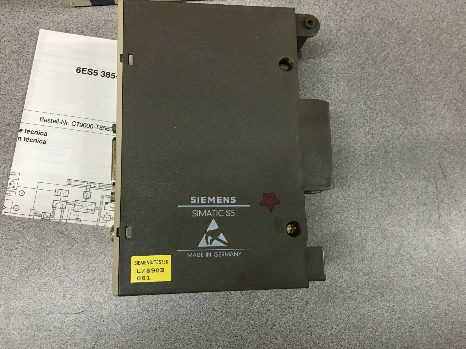 NEW IN BOX SIEMENS SIMATIC S5 COUNTER MODULE 6ES5 385-8MB11