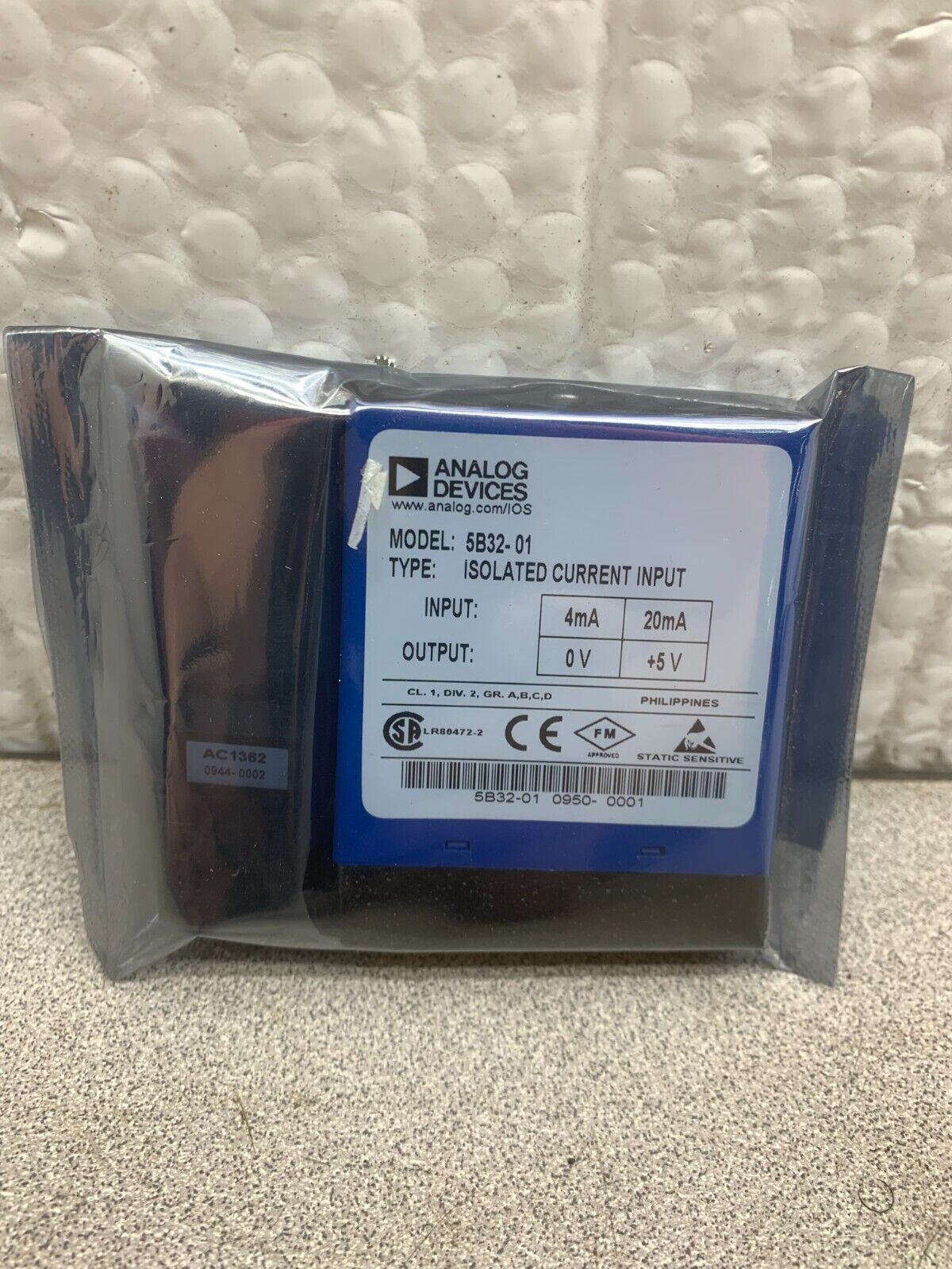NEW NO BOX ANALOG DEVICES ISOLATED CURRENT INPUT MODULE 5B32-01