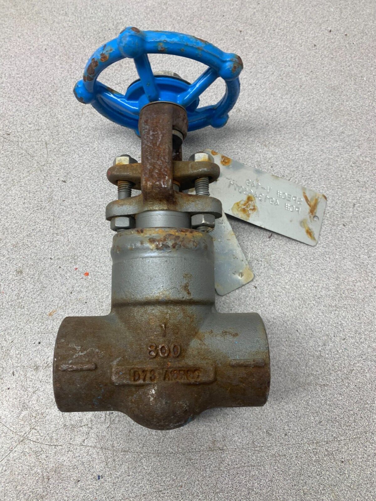 NEW SURPLUS SMITH FORGED STEEL 1" GATE VALVE 0870 0000W BODY A105 STEM 13CR