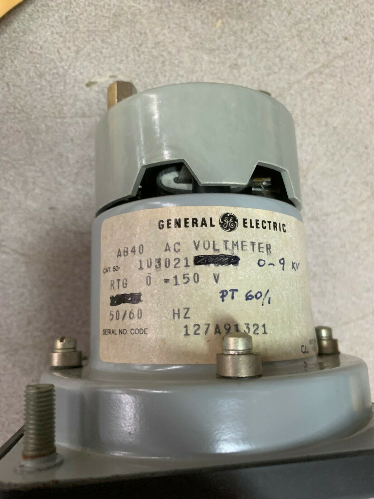 NEW IN BOX GENERAL ELECTRIC 0-9KV AC VOLTMETER 50-103021PZUY2