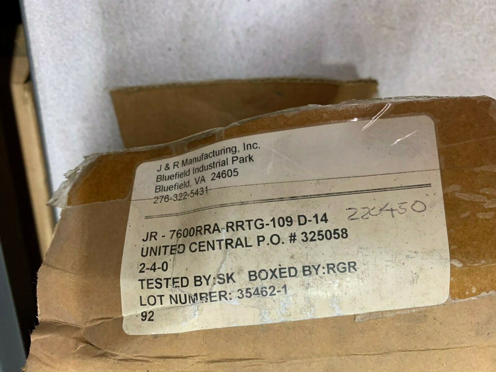 NEW J&R MANUFACTURING PLUG RECEPTACLE 7600PPA-RRA DRAWING 6800PPA-RRA-X/P-4127-0