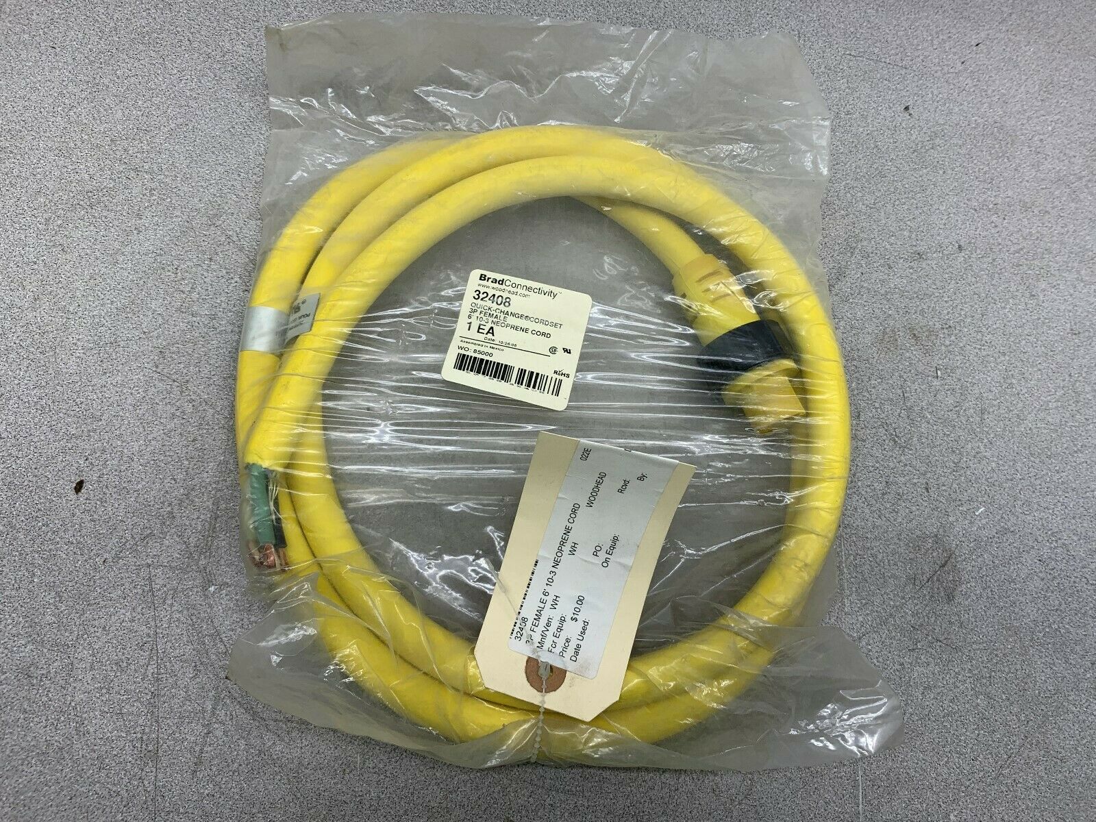 NEW NO BOX BRAD CONNECTIVITY CORD 32408