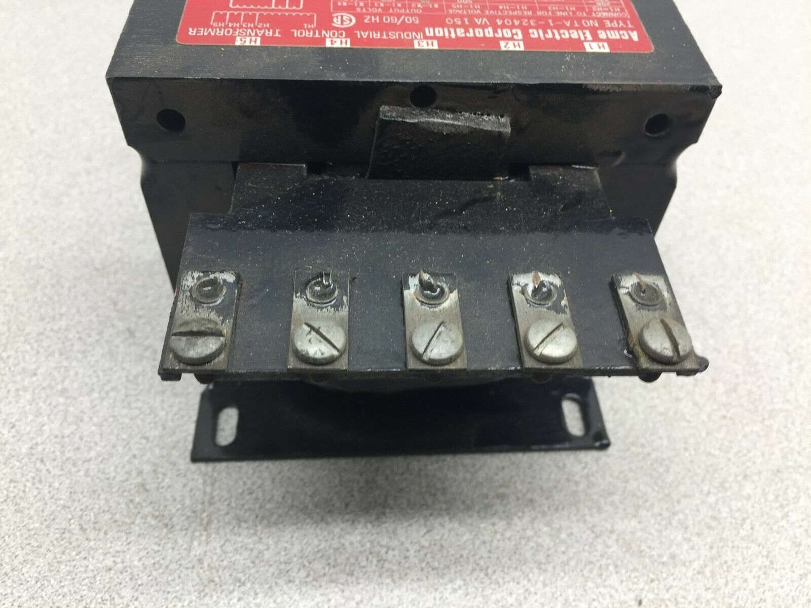 USED ACME 150VA 208-600 VAC INPUT 120 VAC OUTPUT CONTROL TRANSFORMER NOTA-1-3240