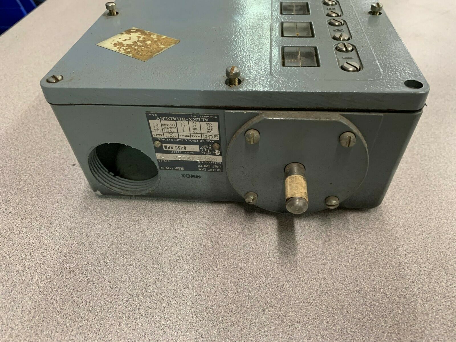 NEW NO BOX ALLEN-BRADLEY ROTARY CAM LIMIT SWITCH 803-F1212X SERIES B