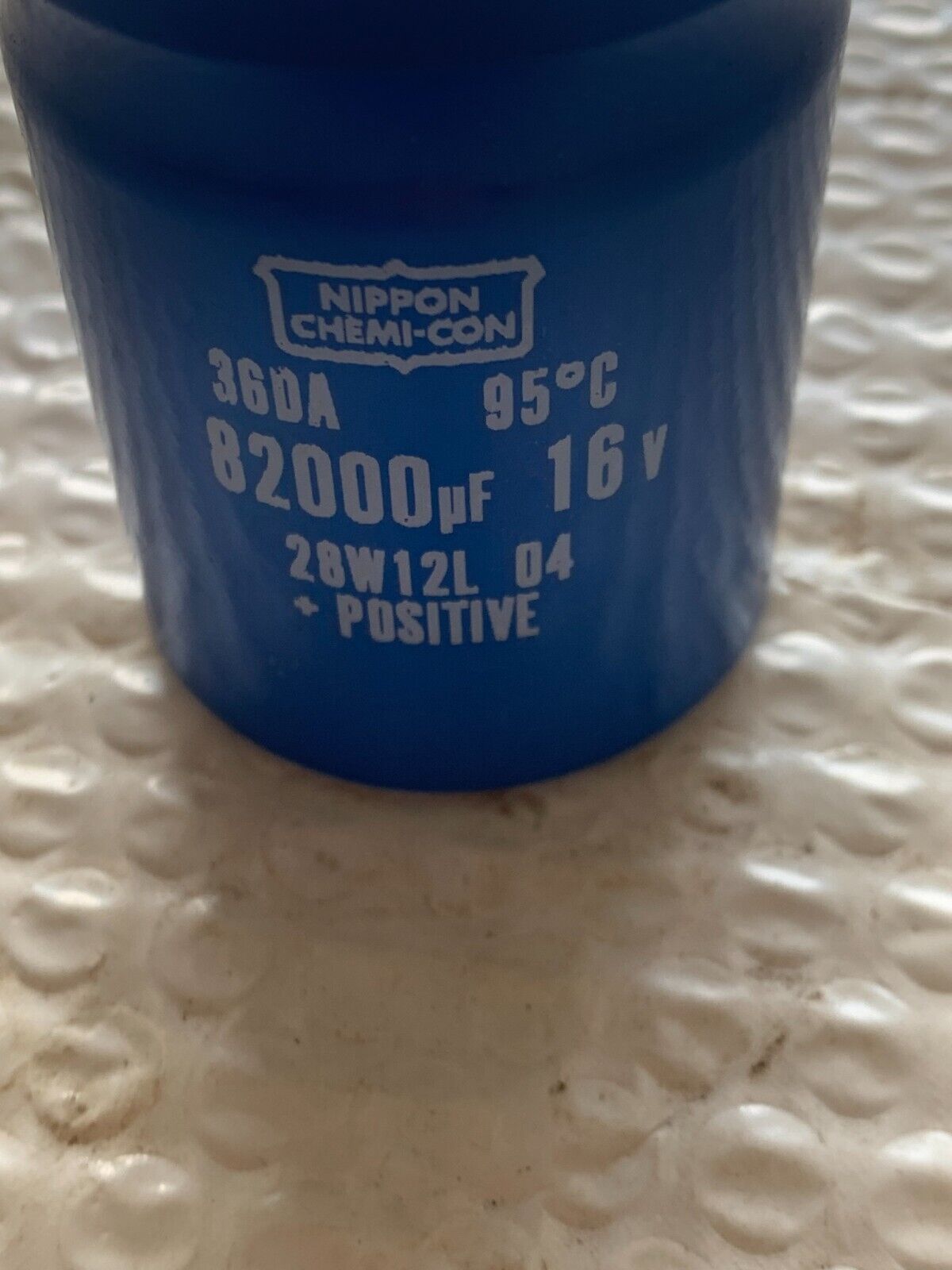 NEW NO BOX NIPPON CHEMI-CON 36DA 82000UF CAPACITOR 28W12L 04