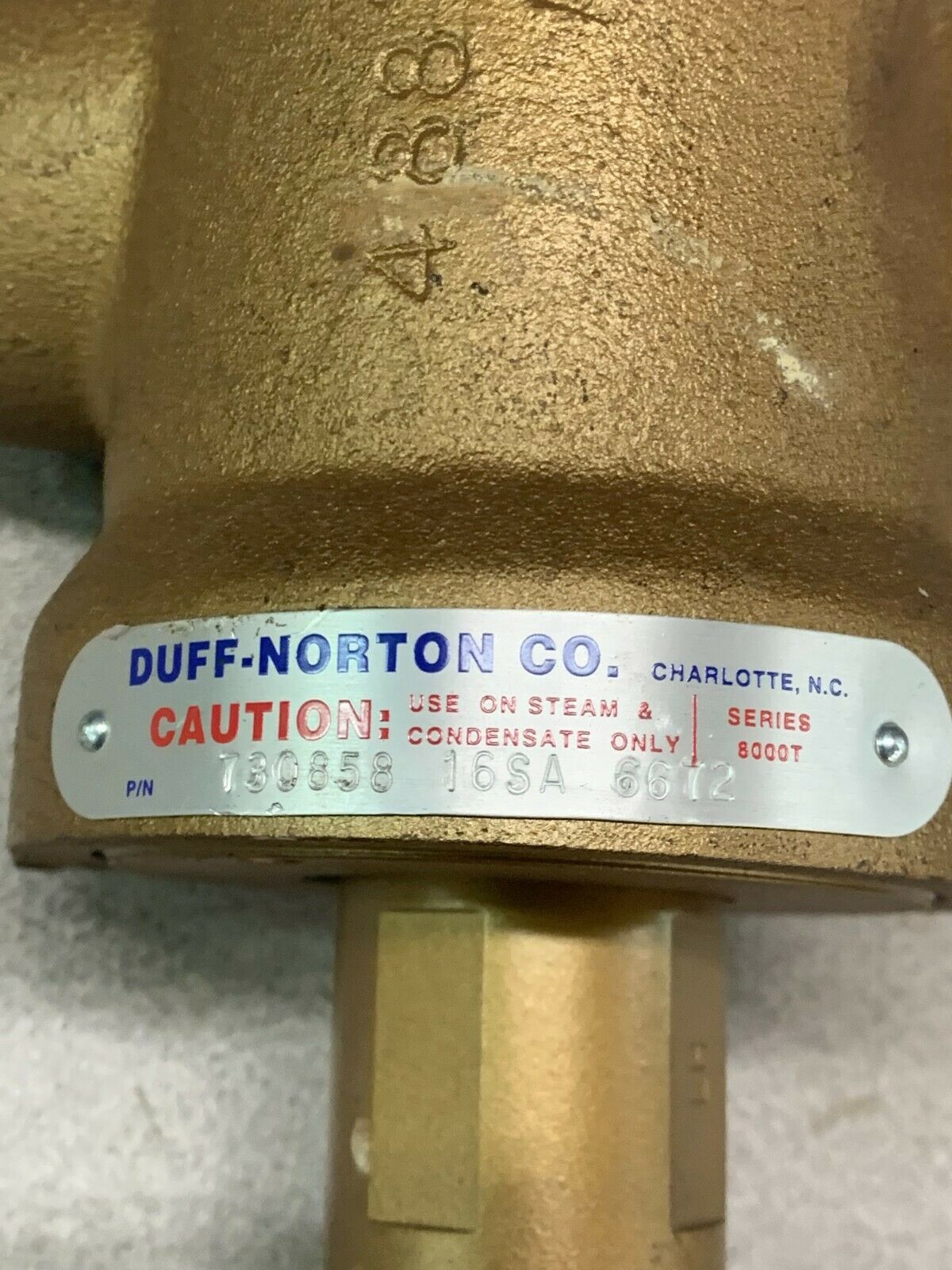NEW NO BOX DUFF-NORTON ROTARY UNION 730858 16SA 6672
