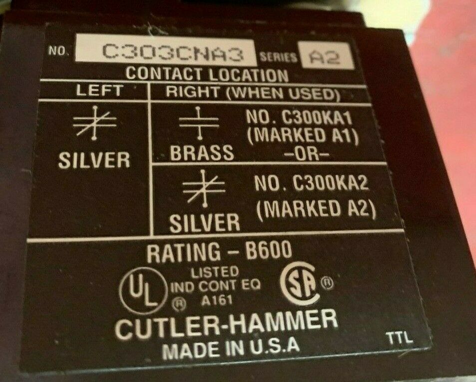 NEW IN BOX CUTLER HAMMER OVERLOAD RELAY C30CNA3