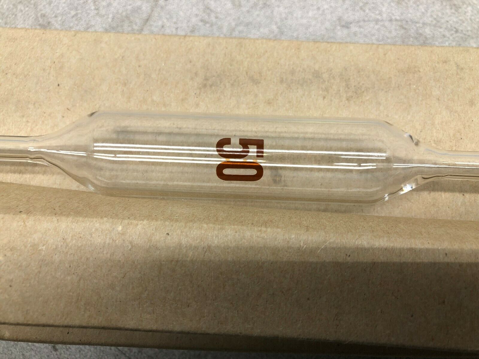 NEW IN BOX OF 6 KIMBLE SAFE-GUARD 50 ML PIPET 37000