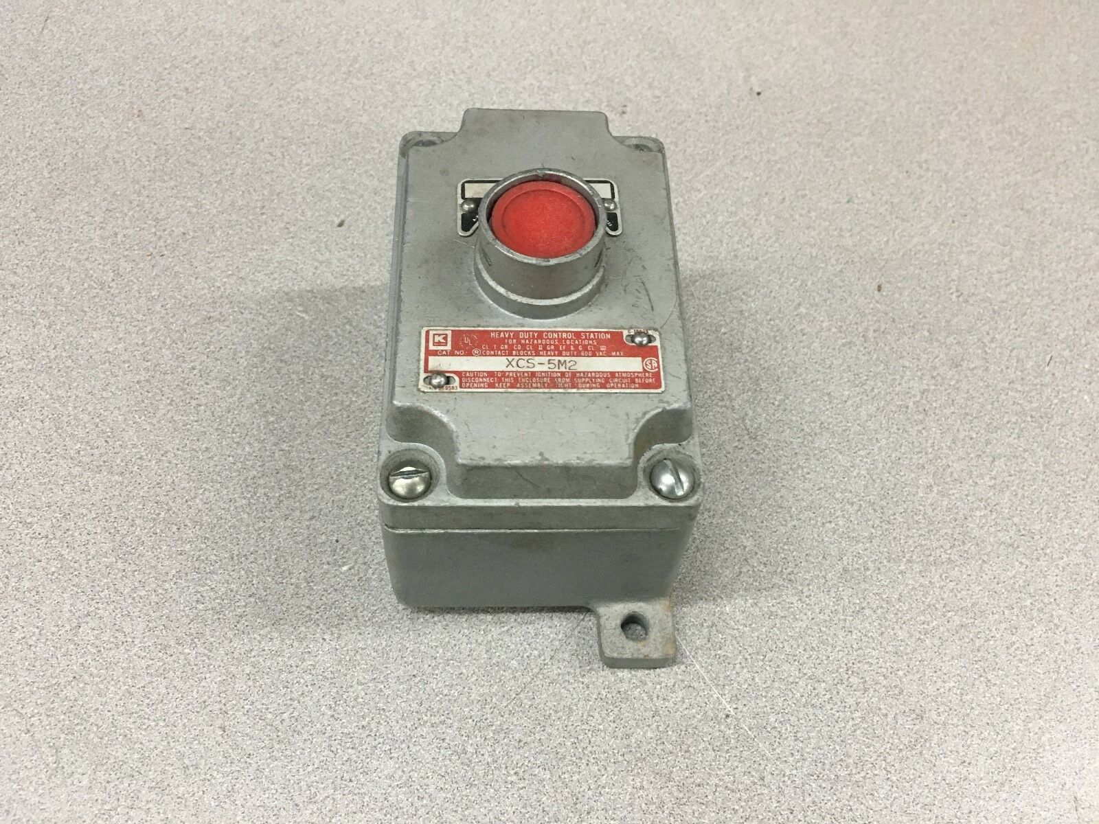 NEW NO BOX KILLARK HEAVY DUTY CONTROL STATION XCS-5M2