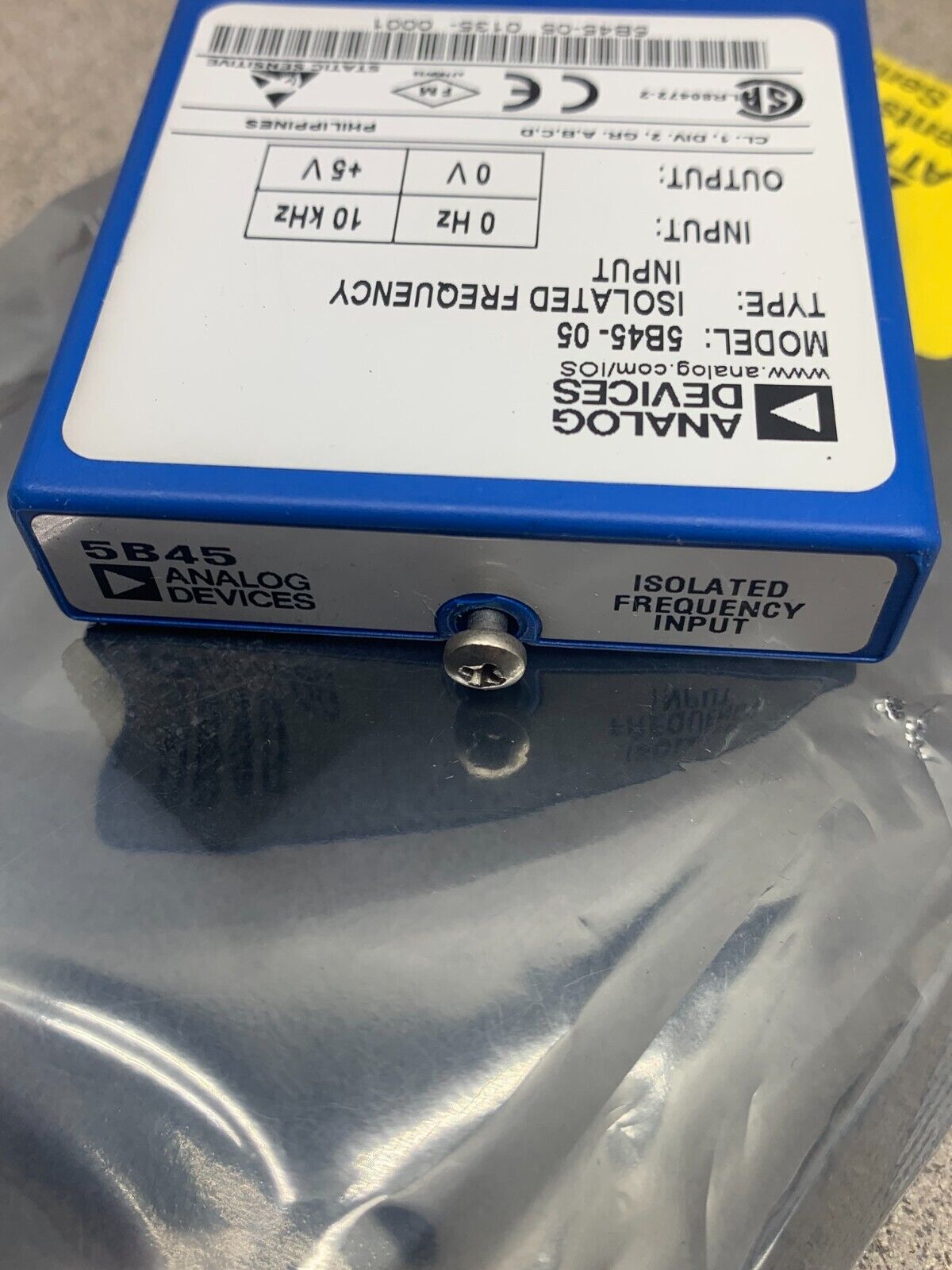NEW NO BOX ANALOG DEVICES ISOLATED INPUT FREQUENCY INPUT MODULES 5B45-05