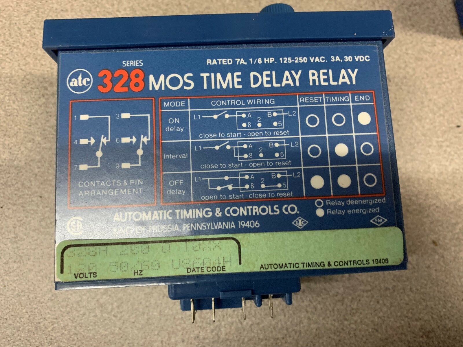NEW IN BOX ATC RELAY 328H 200Q 10XX