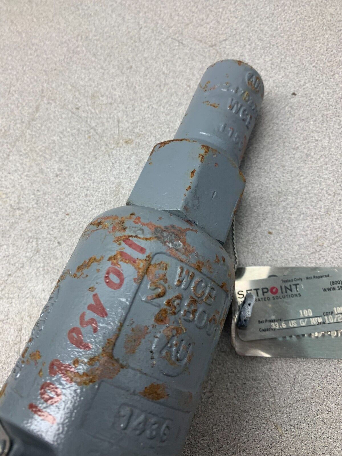 NEW FARRIS ENGINEERING .75XDX1 SIZE RELIEF VALVE 50PSIG. 27DA23-M20