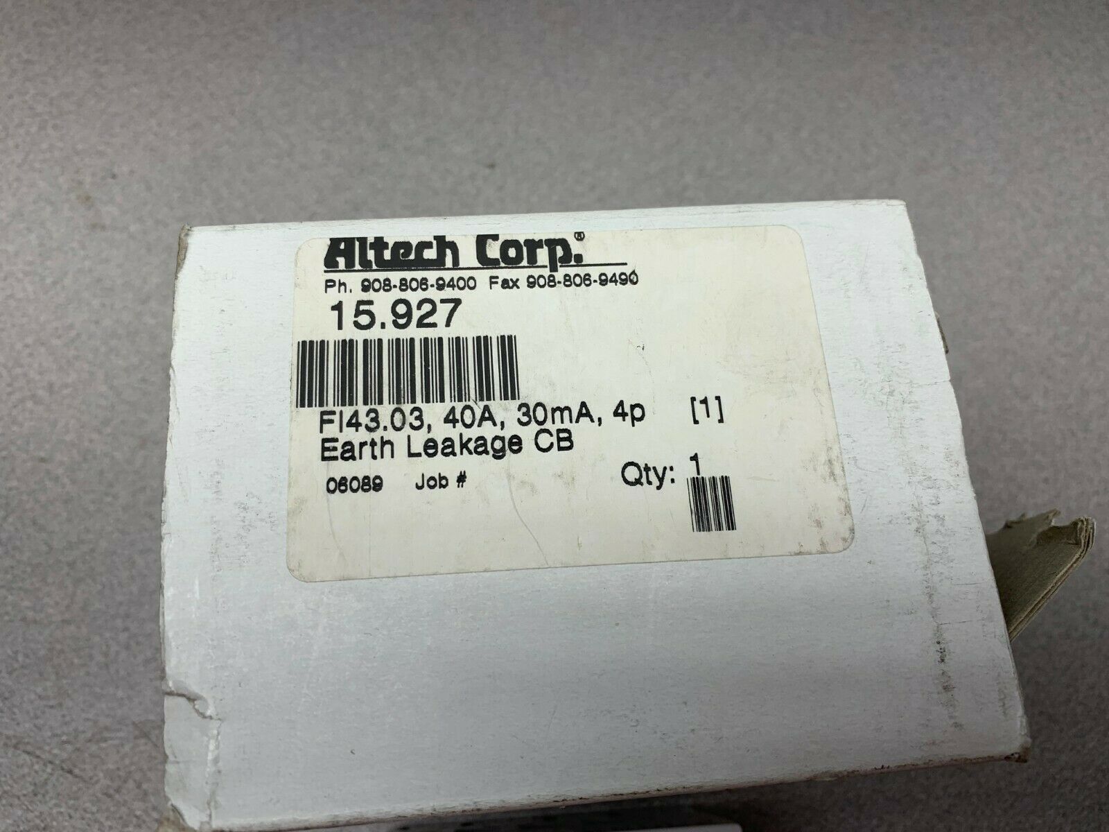 NEW IN BOX FI-SCHUTZSCHALTER MOTOR PROTECTOR FI 43.03