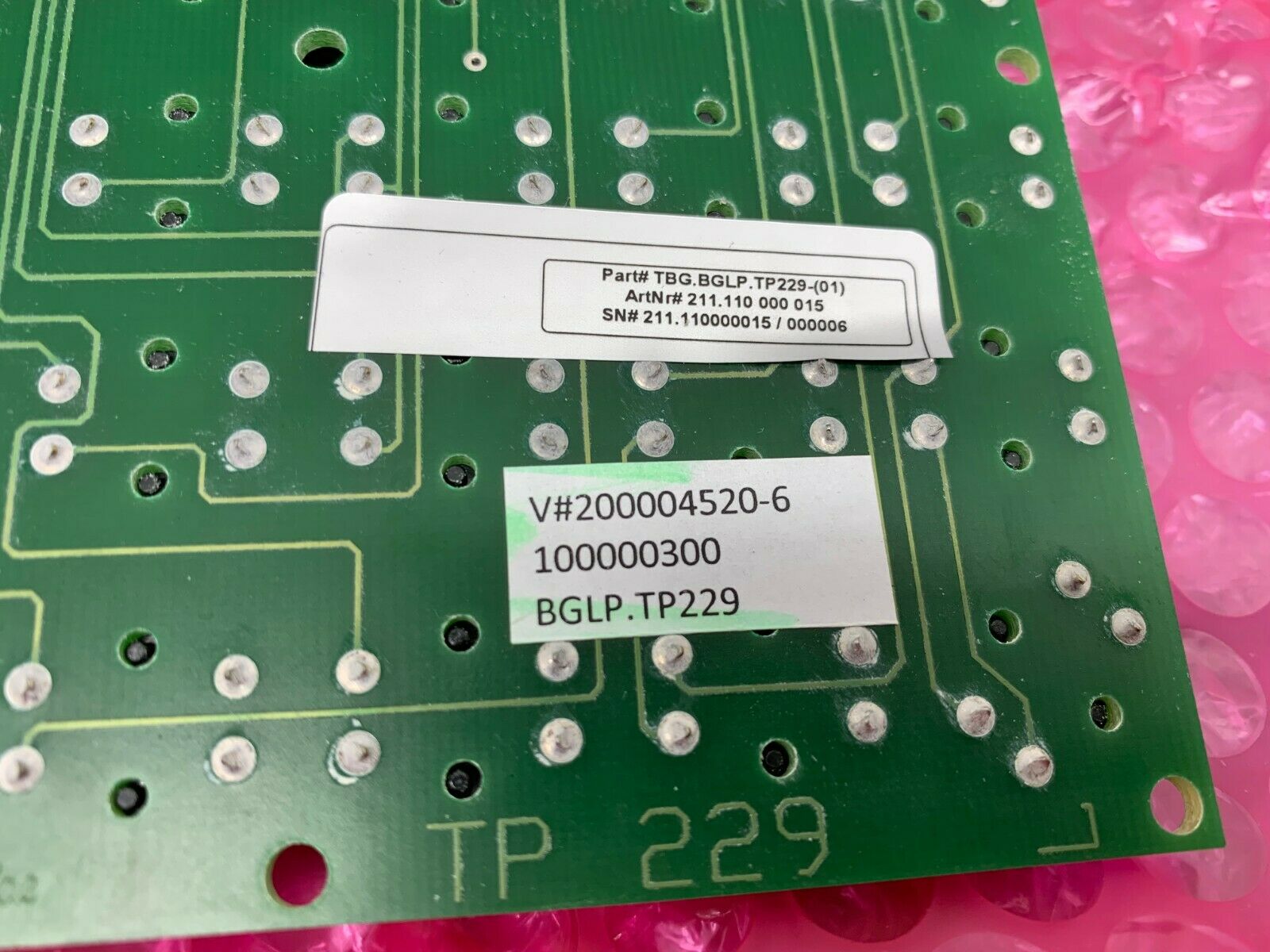 NEW NO BOX EAE ELECTRONICS TBG.BGLP.TP229-(01) CIRCUIT BOARD 211.110 000 015