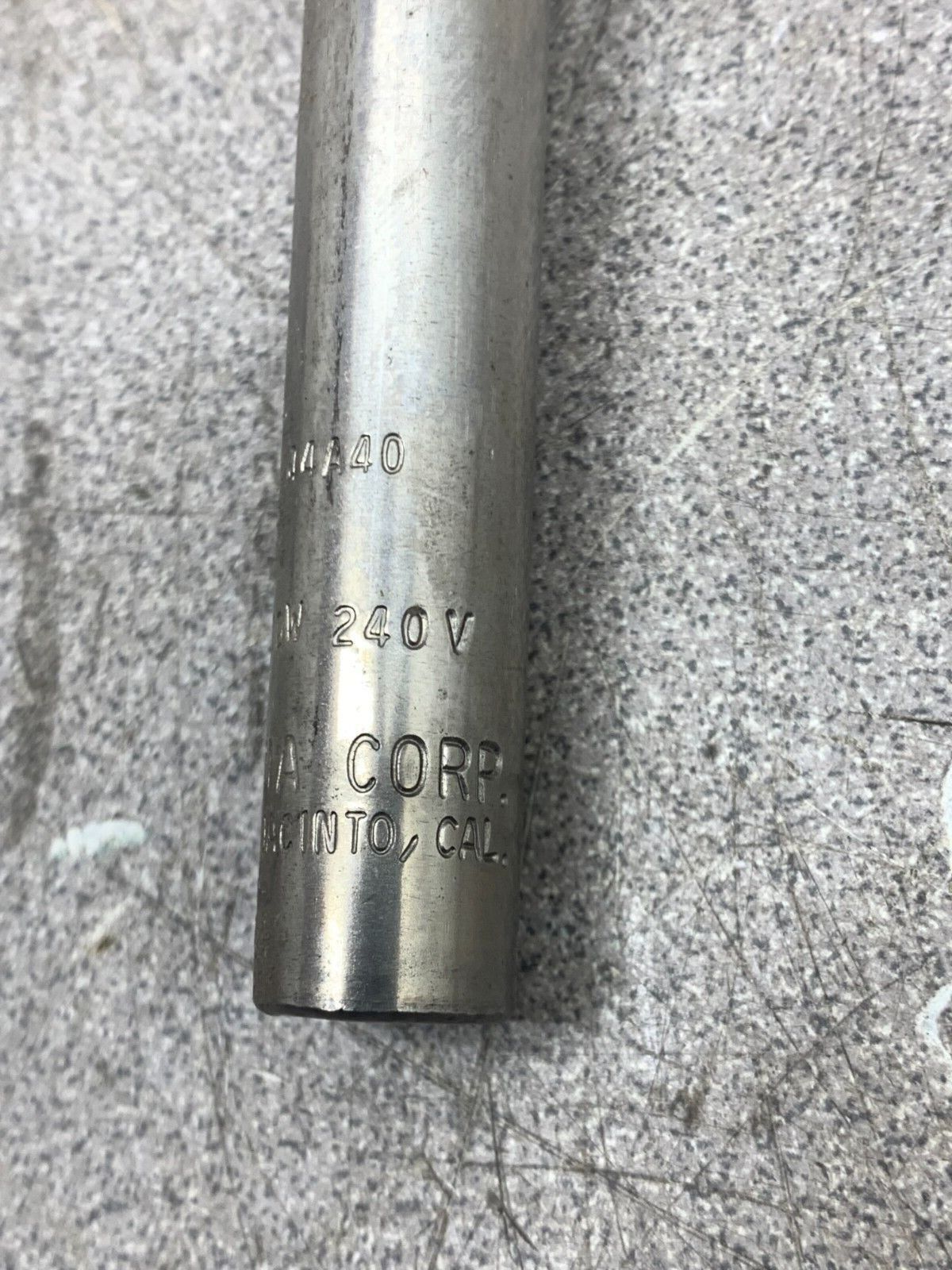 NEW NO BOX RAMA CORP 240V. 500W FIREROD CARTRIDGE HEATER 44A40