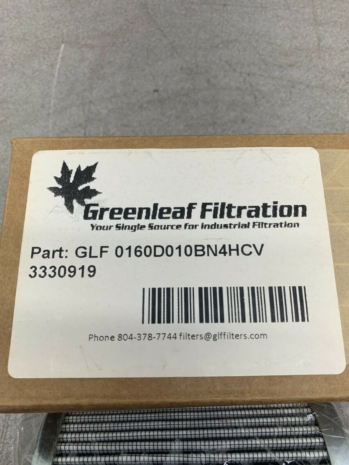 NEW IN BOX GREENLEAF FILTRATION 3330919 FILTER GLF 0160D010BN4HCV