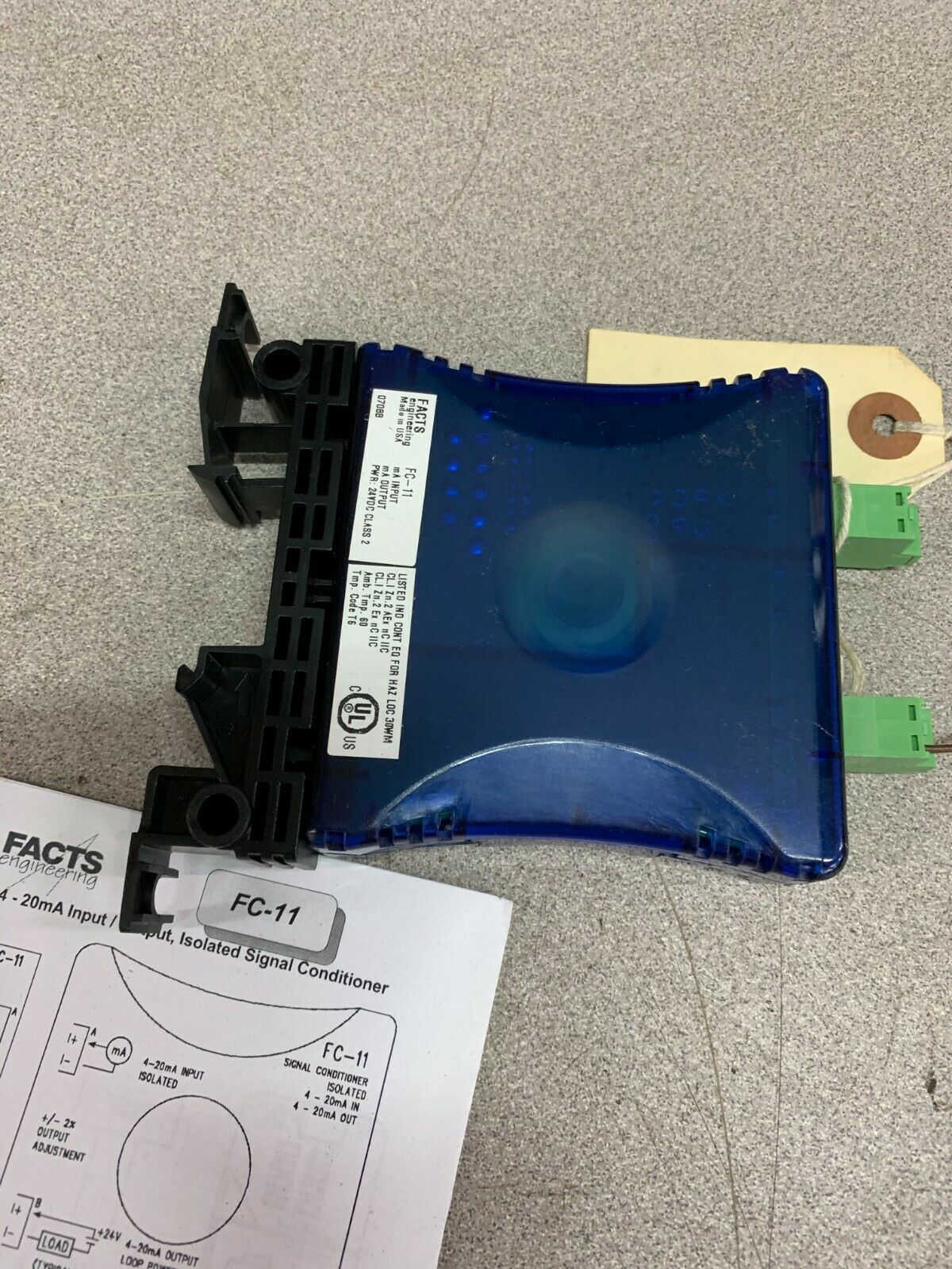 NEW NO BOX FACTS ENGINEERING SIGNAL CONDITIONER ISOLATED FC-11