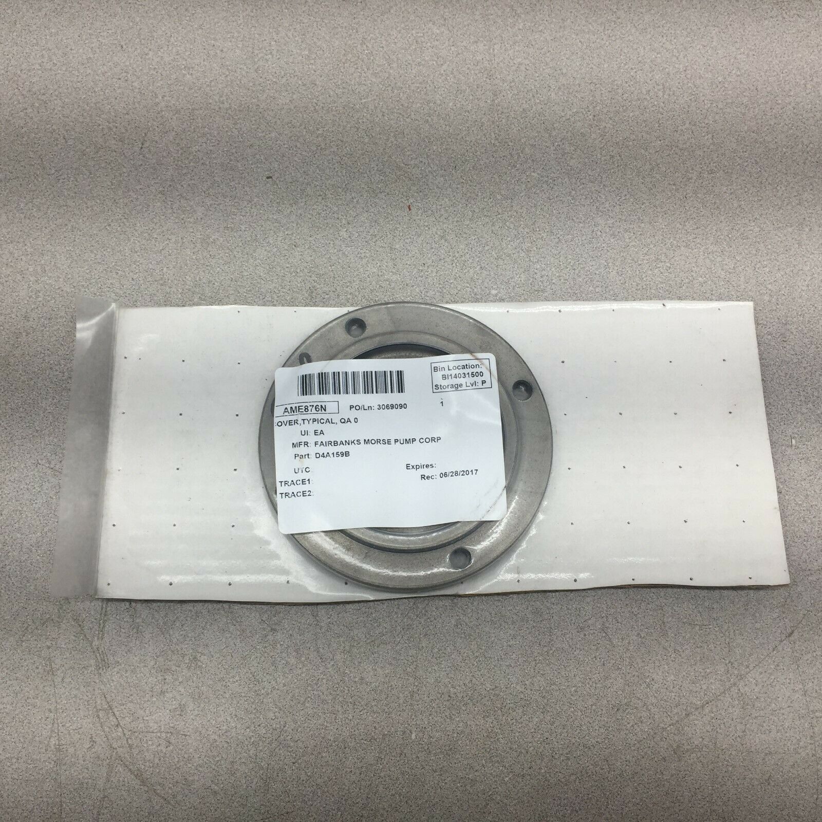NEW IN PACKAGE MORSE PUMP COVER D4A159B