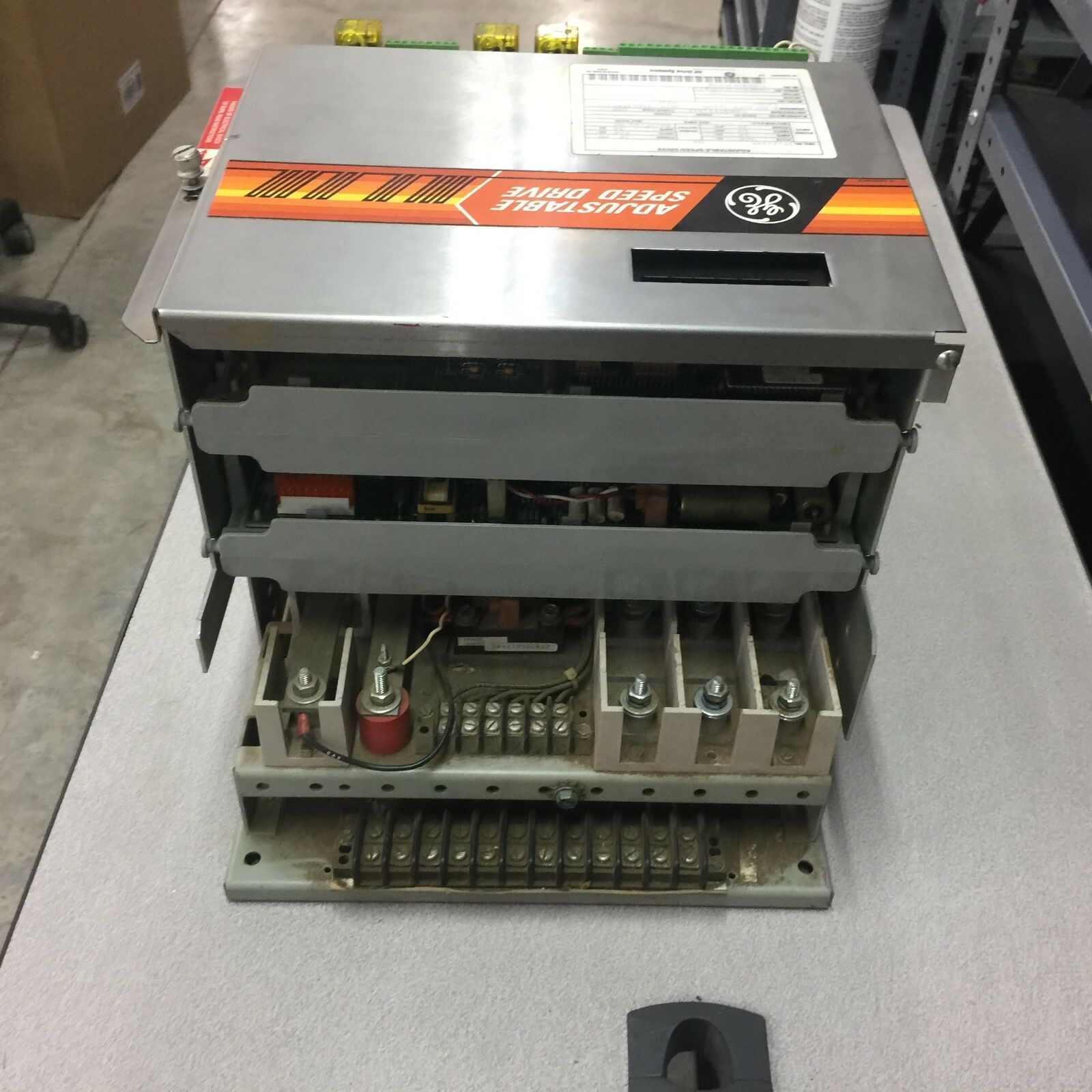 USED GE 20HP 460VAC 3PH ADJUSTABLE SPEED DRIVE 7VREB150CD01