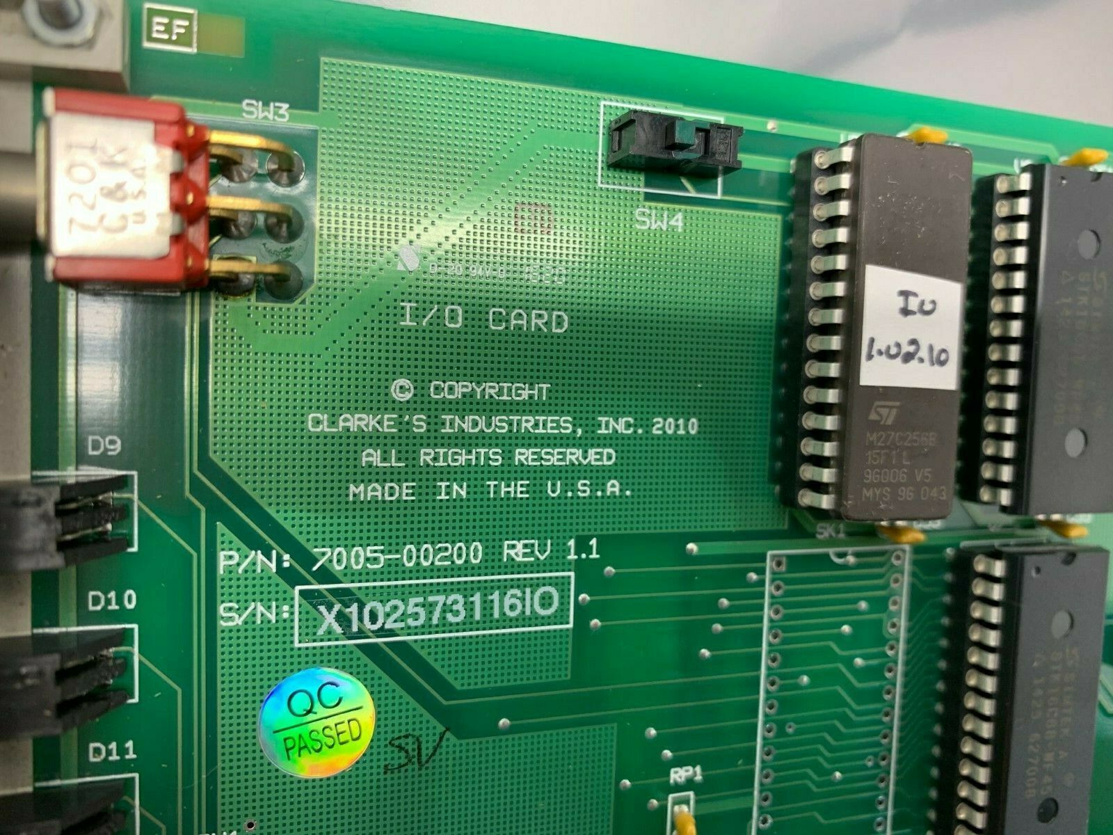 NEW NO BOX CLARKS INDUSTRIES CIRCUIT BOARD 7005-00200 REV 1.1