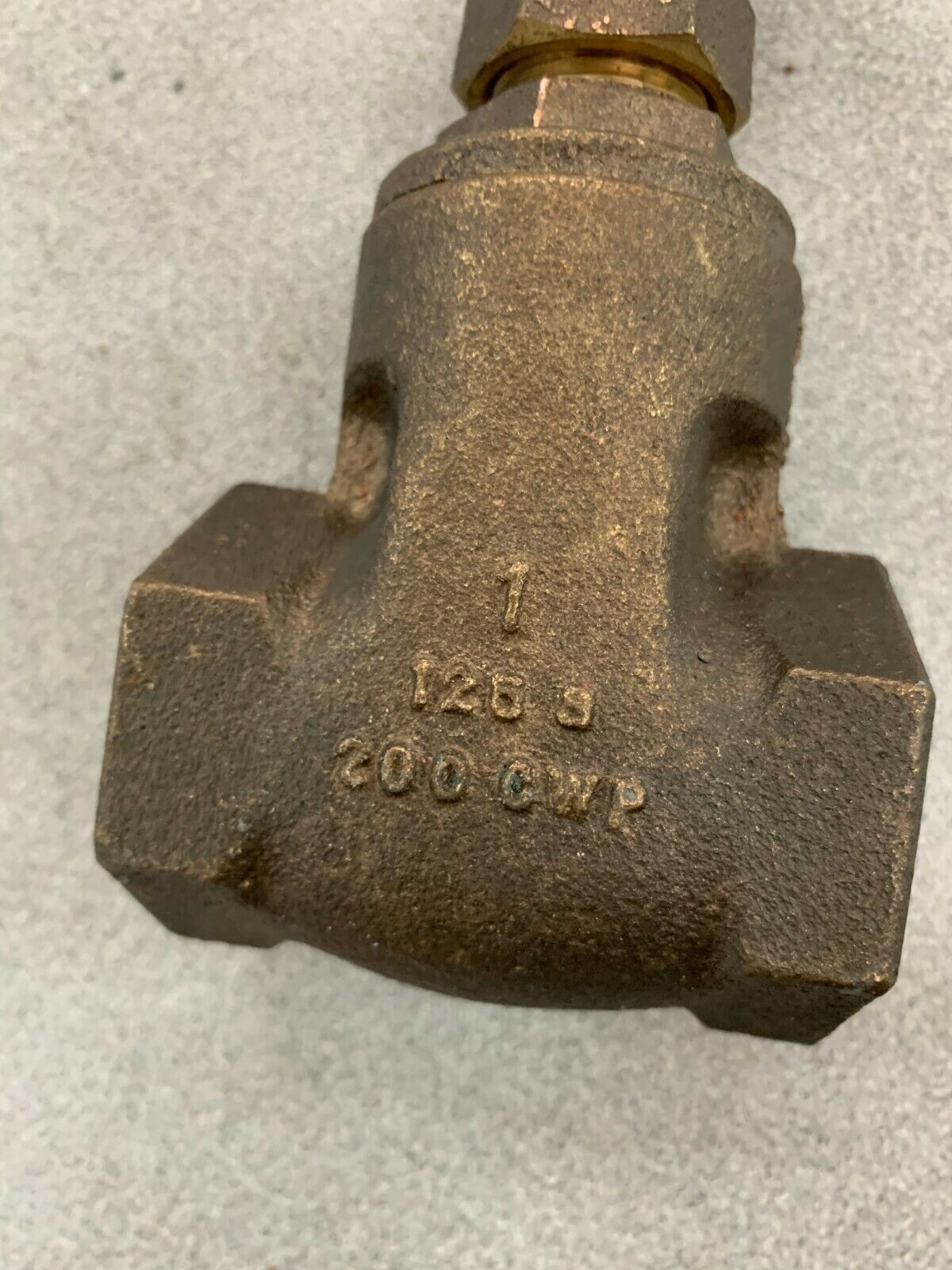 NEW NO BOX STOCKHAM B-103 BRASS GATE VALVE 1" NPT 125S 200 CWP