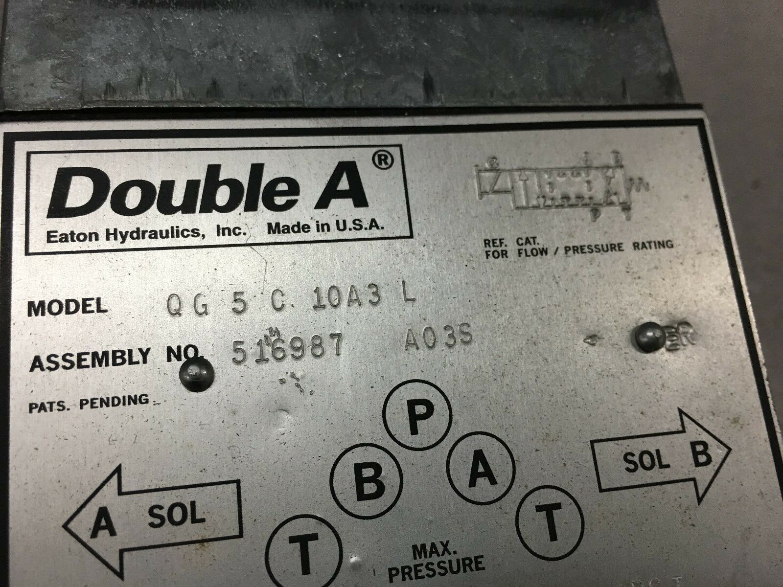 NEW NO BOX DOUBLE A VALVE QG5C10A3L