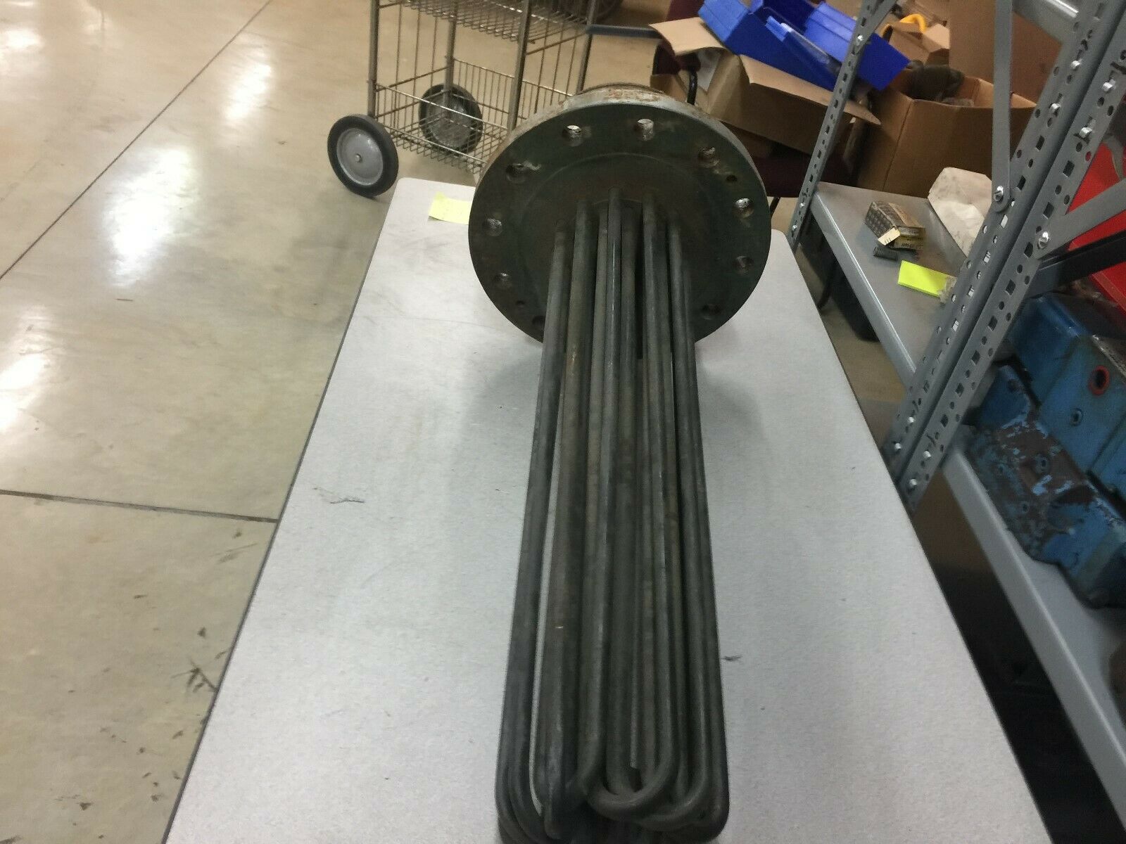 NEW NO BOX CROMALOX 480VAC 3PH 18KW 8"FLANGED 25"LONG TANK HEATER TMI-12183E4