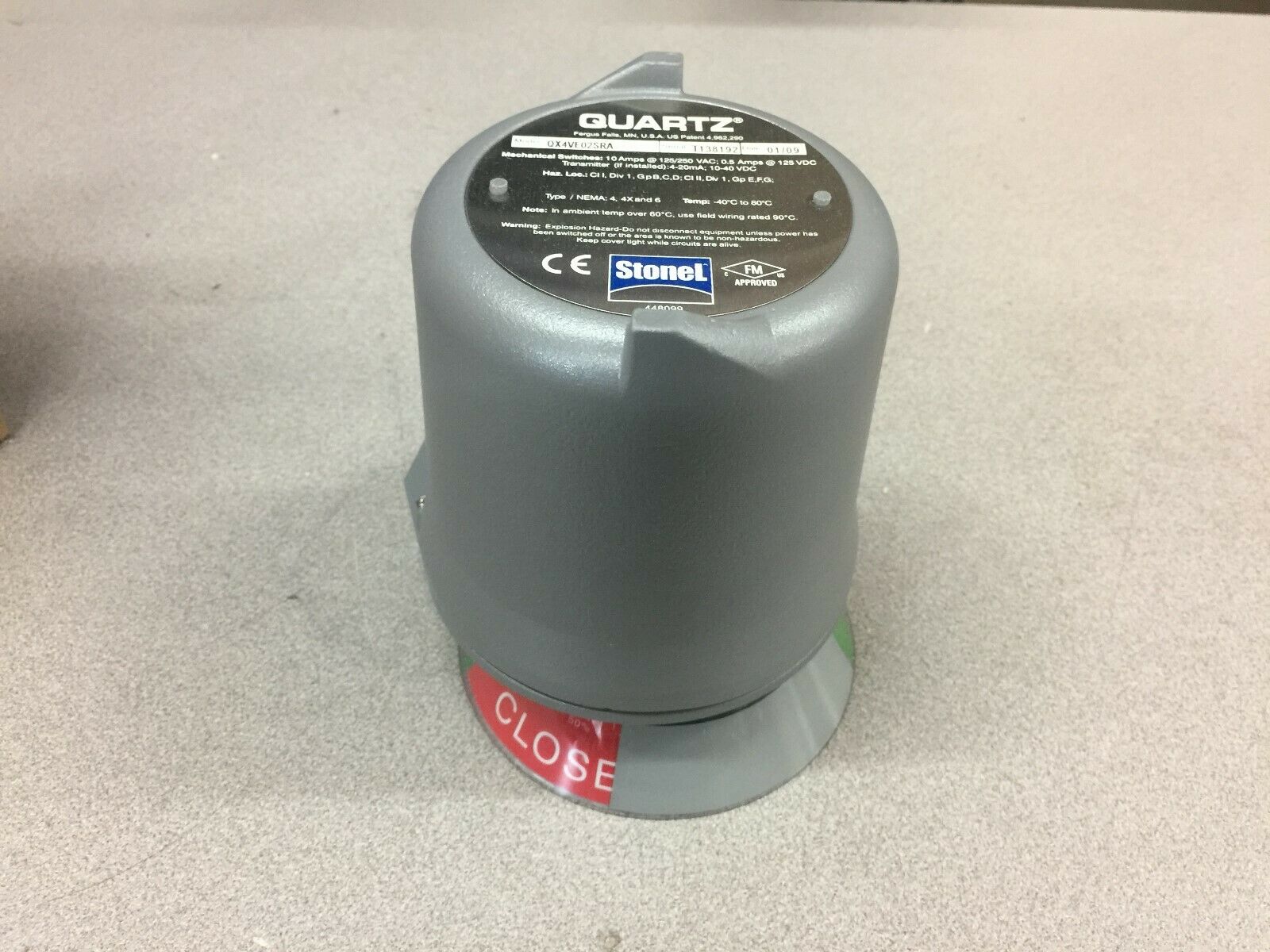 NEW IN BOX STONEL QUARTZ HAZARDOUS LOCATION MECHANICAL SWITCH QX4VE02SRA