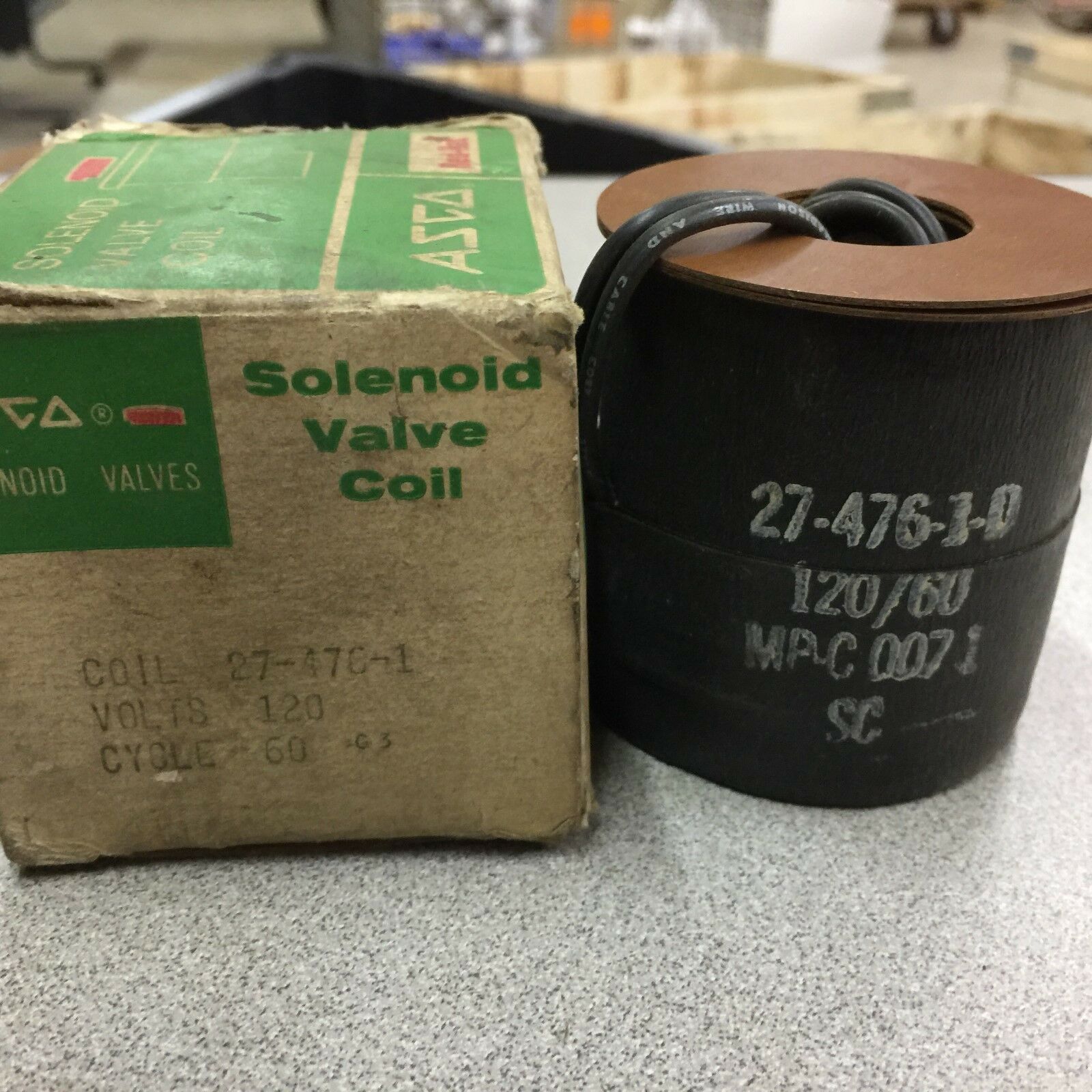 NEW IN BOX ASCO 120VAC REPLACEMENT COIL MP-C-007-1