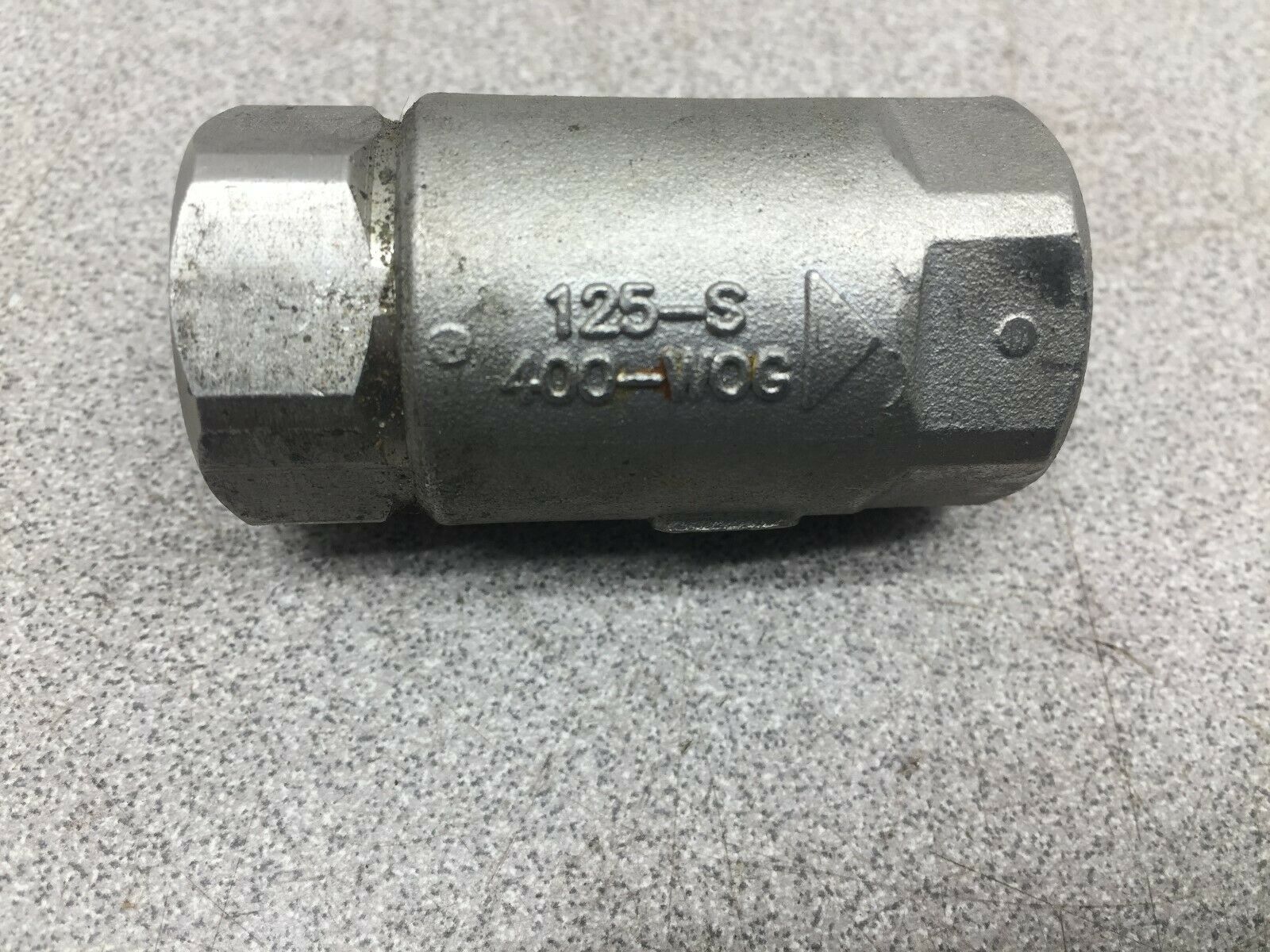USED SS 125-S 400WOG CHECK VALVE CII 3/8 CF8M