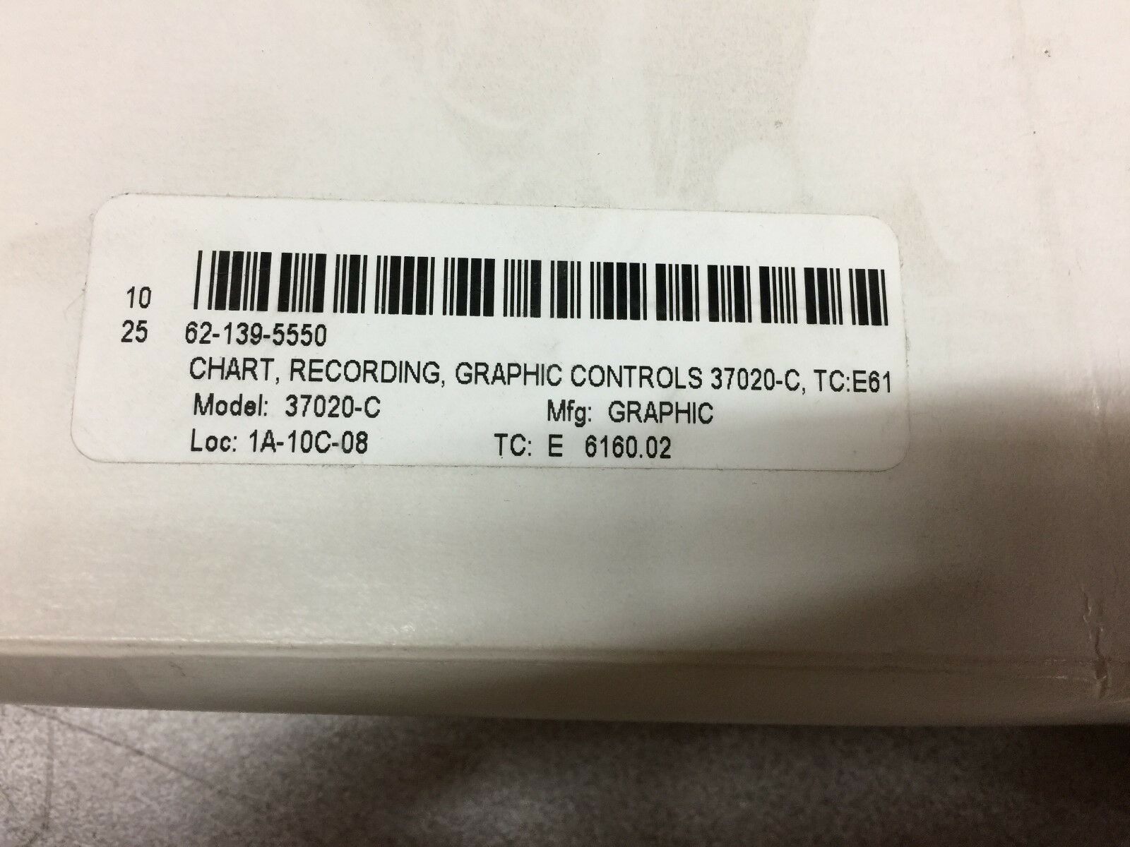 NEW IN BOX OF 5 GRAPHIC CONTROLS CHART READER ROLLS 37020-C