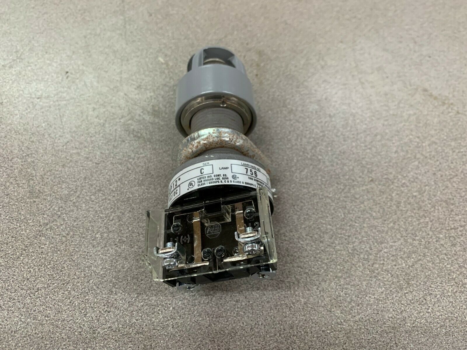USED ALLEN-BRADLEY 800H-QP12* PILOT LIGHT 800H-QP12W SERIES C