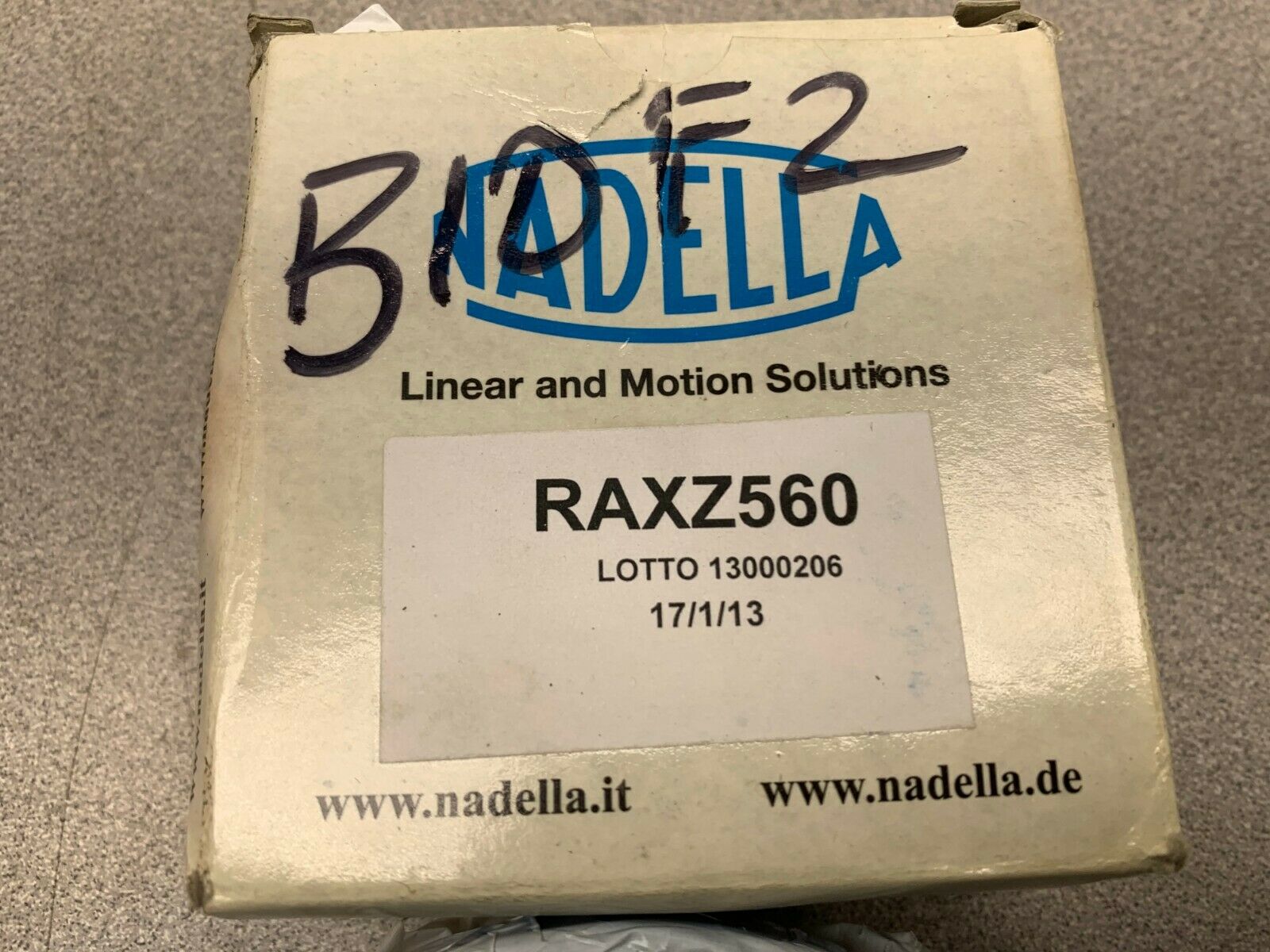 NEW IN BOX NADELLA BEARING RAX2560