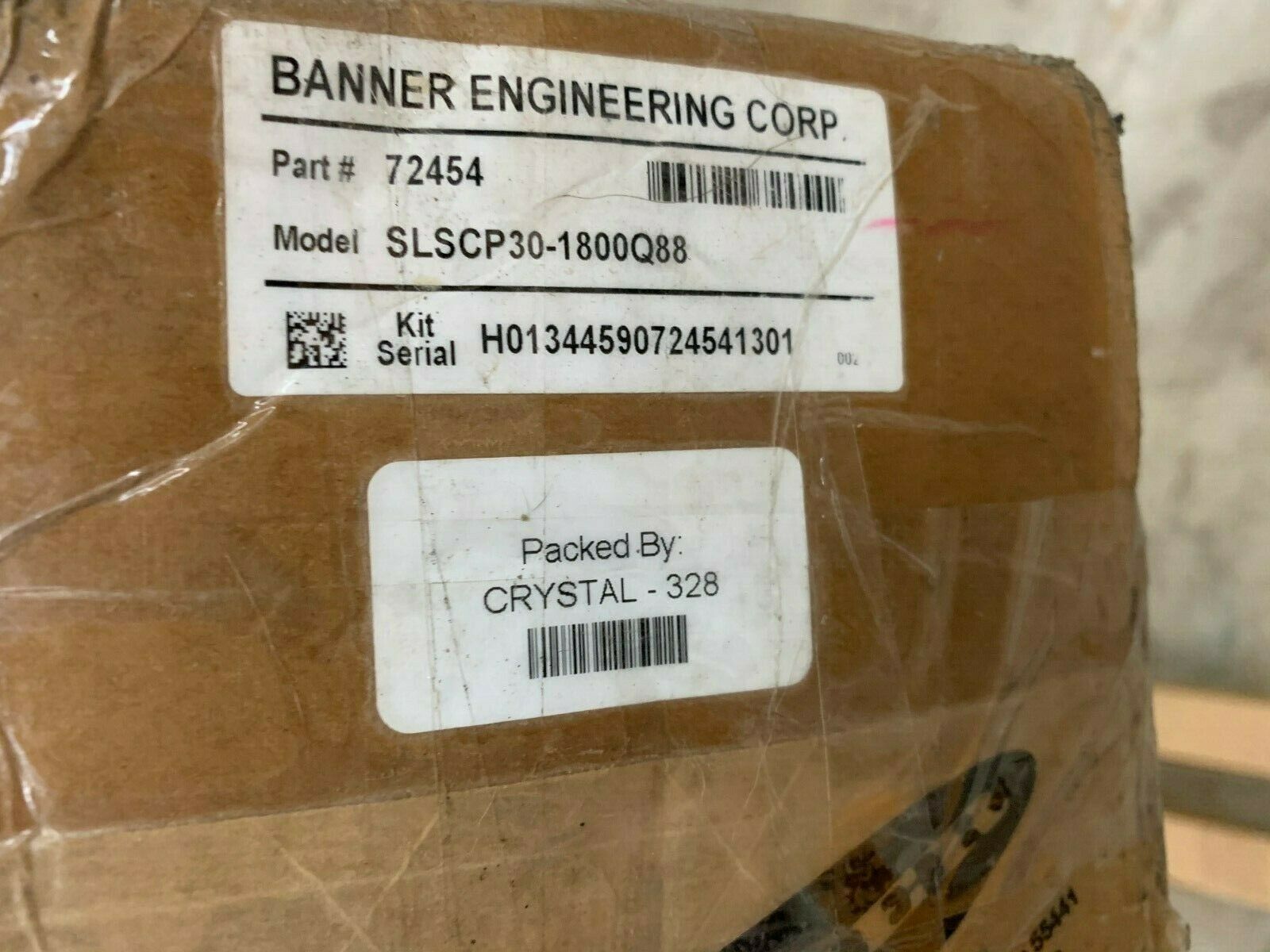 NEW IN BOX BANNER 72454 SCREEN PAIR TRANSMITTER / RECEIVER SLSCP30-1800Q88