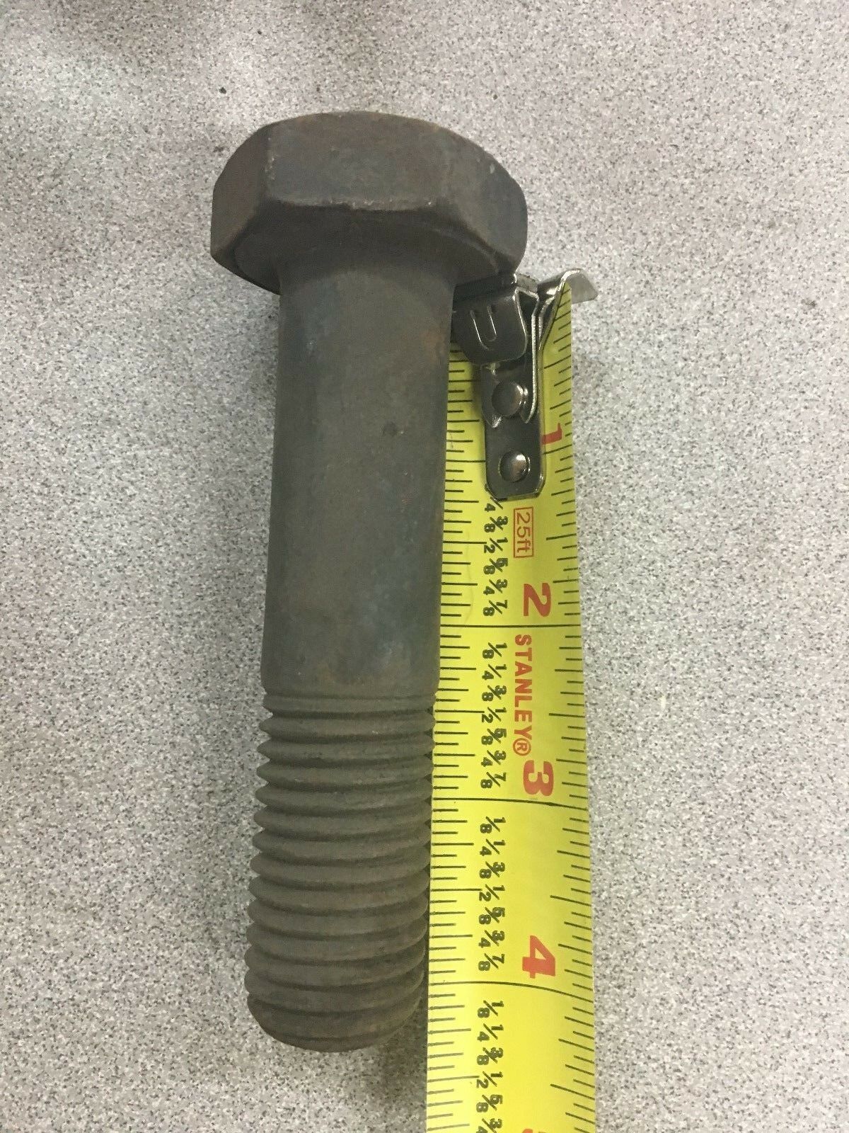 NEW LOT OF 10 HEX HEAD 1"-9 X 4" GRADE 5 BOLTS