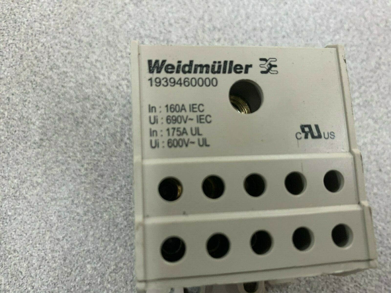 NEW NO BOX WEIDMULLER DISTRIBUTION BLOCK 1939460000