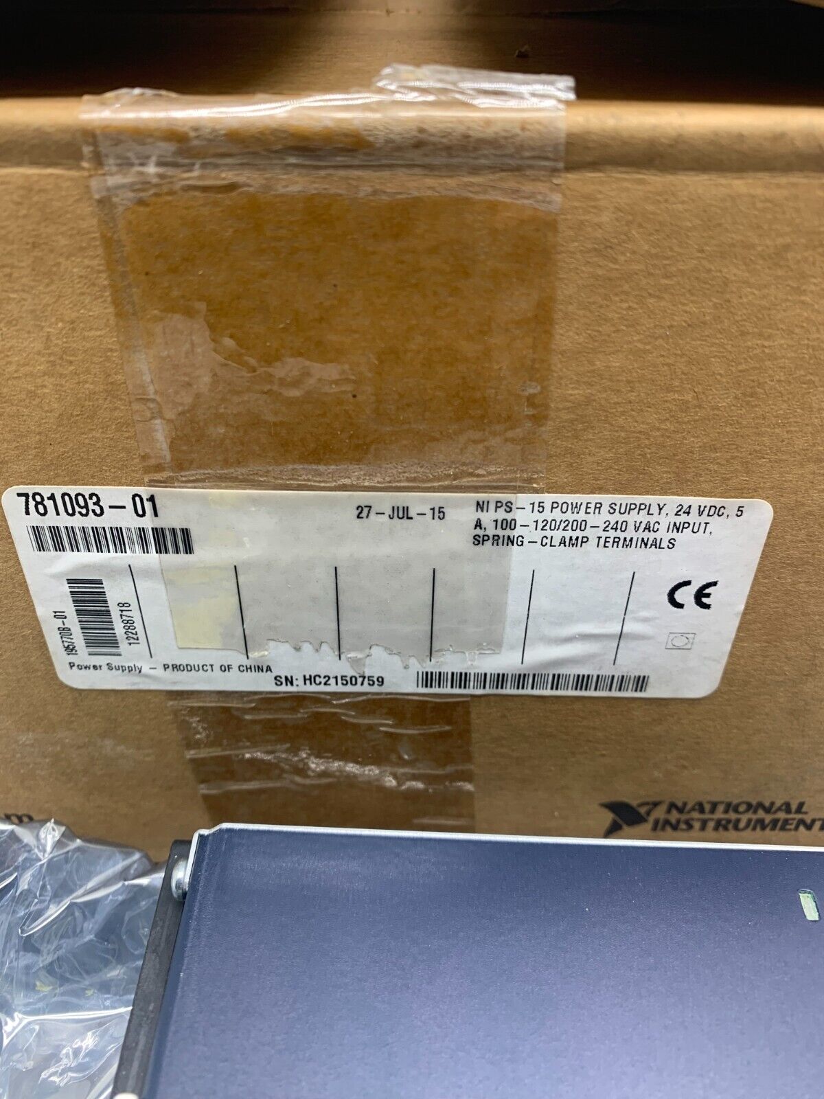 NEW IN BOX NATIONAL INSTRUMENTS NI PS-15 POWER SUPPLY 781093-01